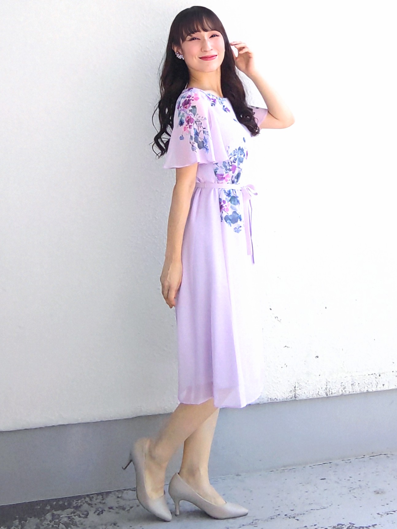 keinaさんの「SunaUna｜【手洗い可／日本製】多色花柄プリントワンピース」を使ったコーディネート