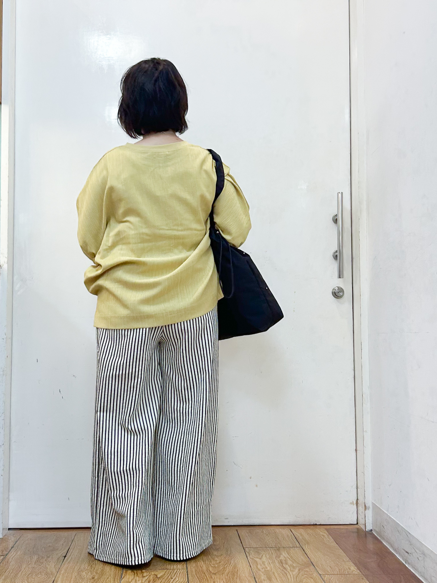 haruさんの「SHOO･LA･RUE｜【インせず着られる/洗濯後しわになりにくい】しぼしぼドルマンブラウス」を使ったコーディネート