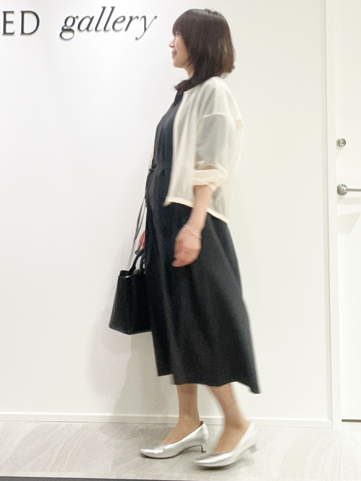 めいさんの「UNTITLED｜【秋羽織り/ジップ】トリコットシアーブラウス」を使ったコーディネート