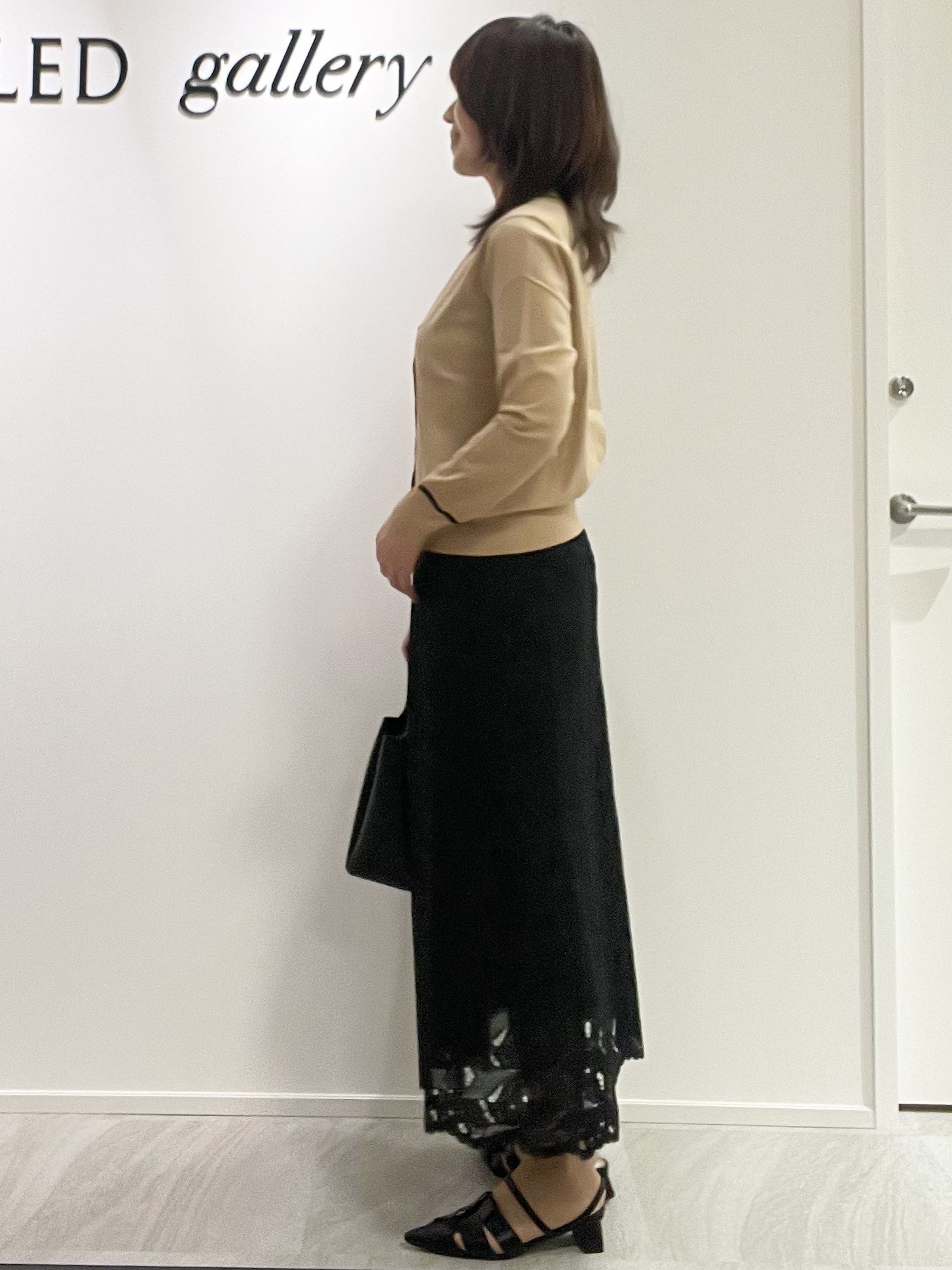 めいさんの「UNTITLED｜【アンサンブル可能/秋羽織り】コンパクトニットカーディガン」を使ったコーディネート