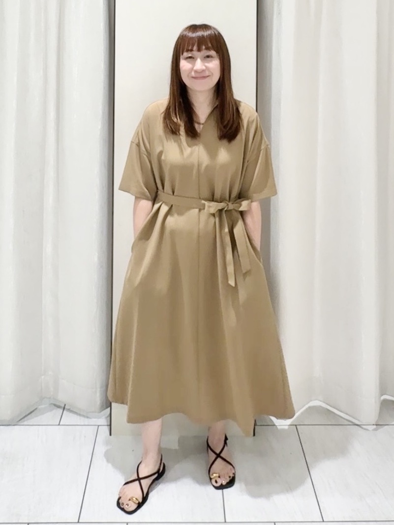 ʏᴜᴋɪᴋᴏさんの「UNTITLED｜【初秋も活躍/UVカット/接触冷感】エアリークールワンピース」を使ったコーディネート