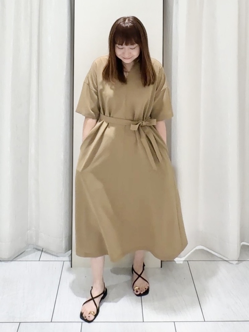 ʏᴜᴋɪᴋᴏさんの「UNTITLED｜【初秋も活躍/UVカット/接触冷感】エアリークールワンピース」を使ったコーディネート