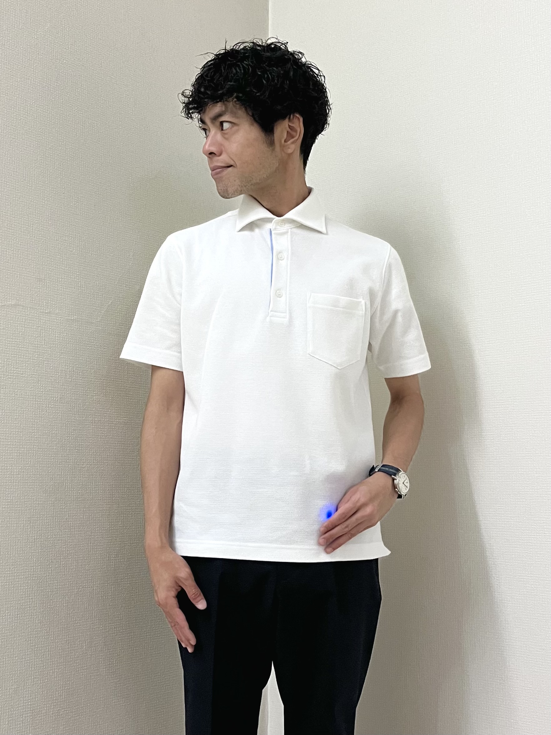 URAさんの「TAKEO KIKUCHI｜【抗菌防臭】COOL DOTS（R）ドビープリント ジャケット」を使ったコーディネート