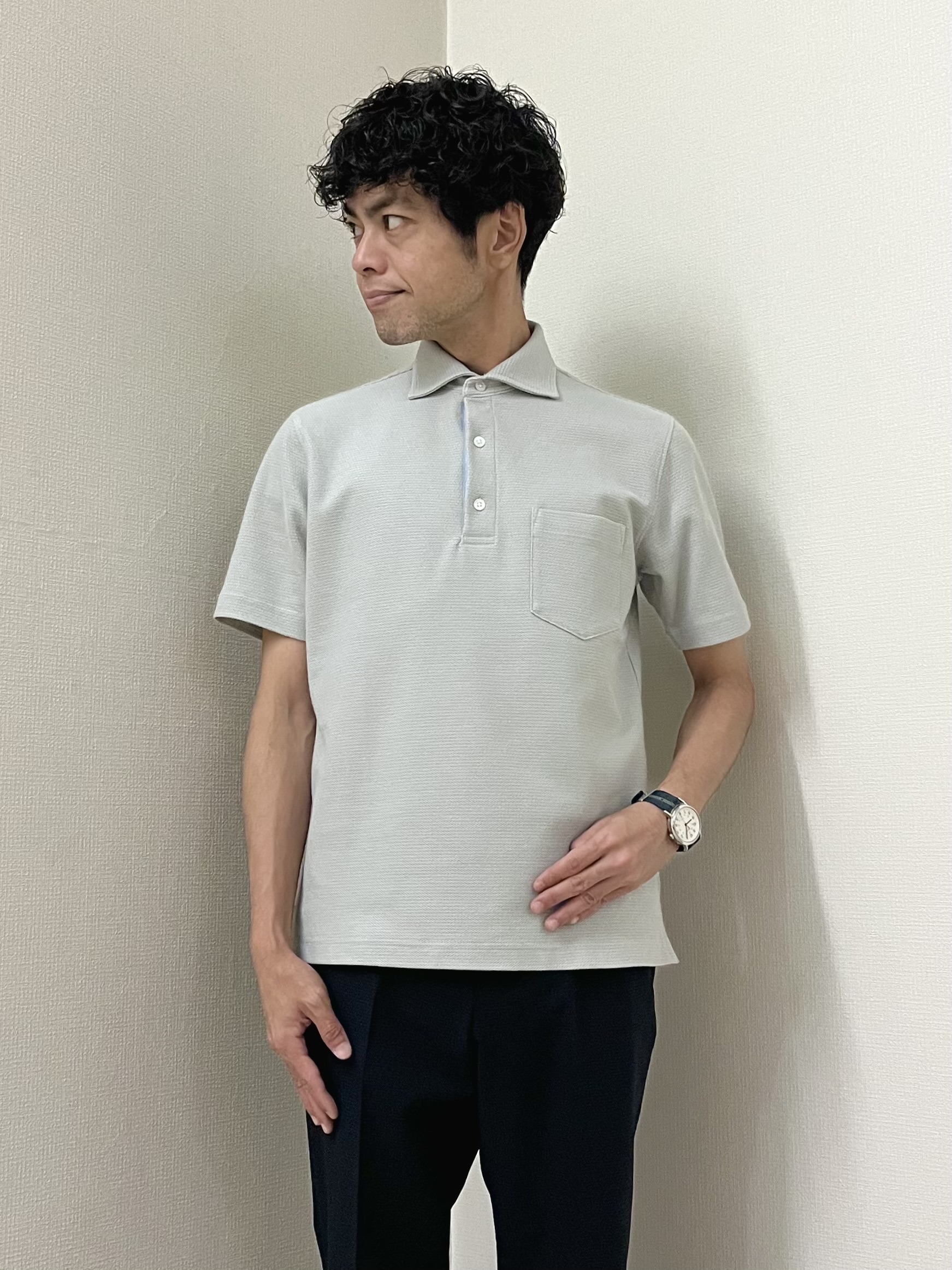 URAさんの「TAKEO KIKUCHI｜【抗菌防臭】ステイフレッシュ ポロシャツ」を使ったコーディネート