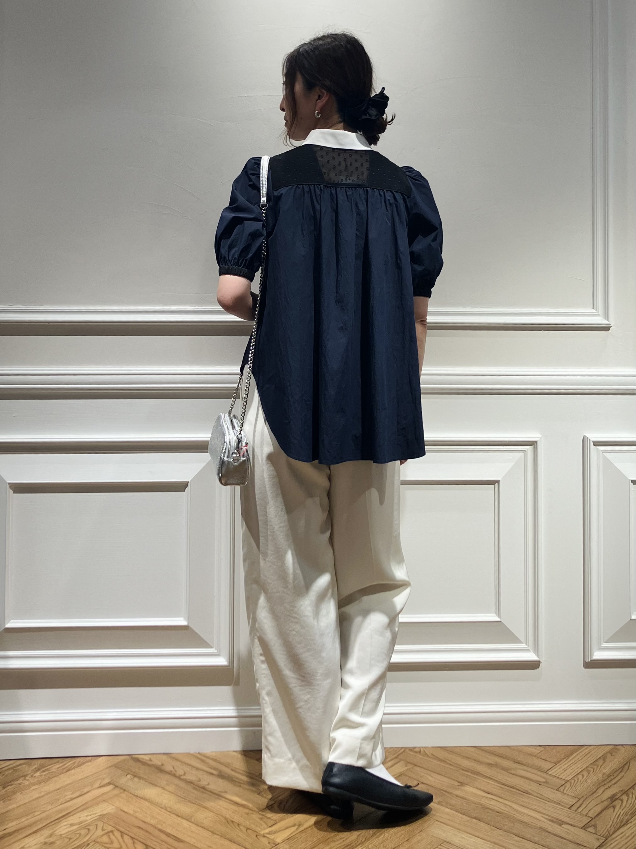 TSUKUIさんの「DRESSTERIOR｜【着映え】パフスリーブ ブザムブラウス」を使ったコーディネート