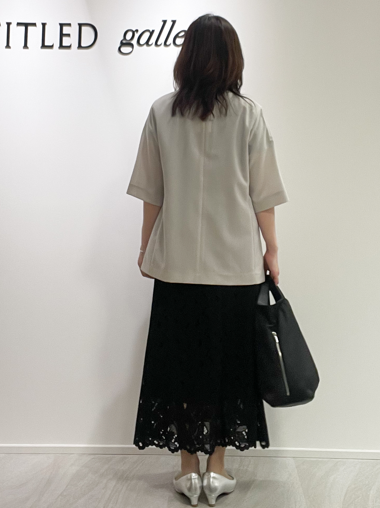 めいさんの「UNTITLED｜【秋の通勤羽織/セットアップ可/UVカット】エアリークール半袖ジャケット」を使ったコーディネート