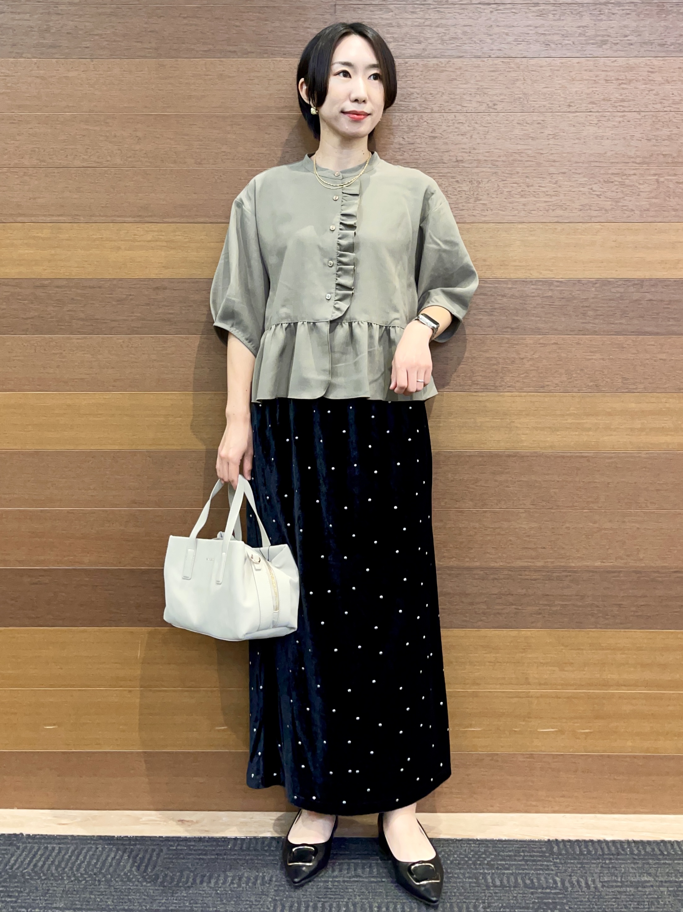 umiさんの「OPAQUE.CLIP｜前後2WAYキャミビスチェ【洗濯機OK】」を使ったコーディネート