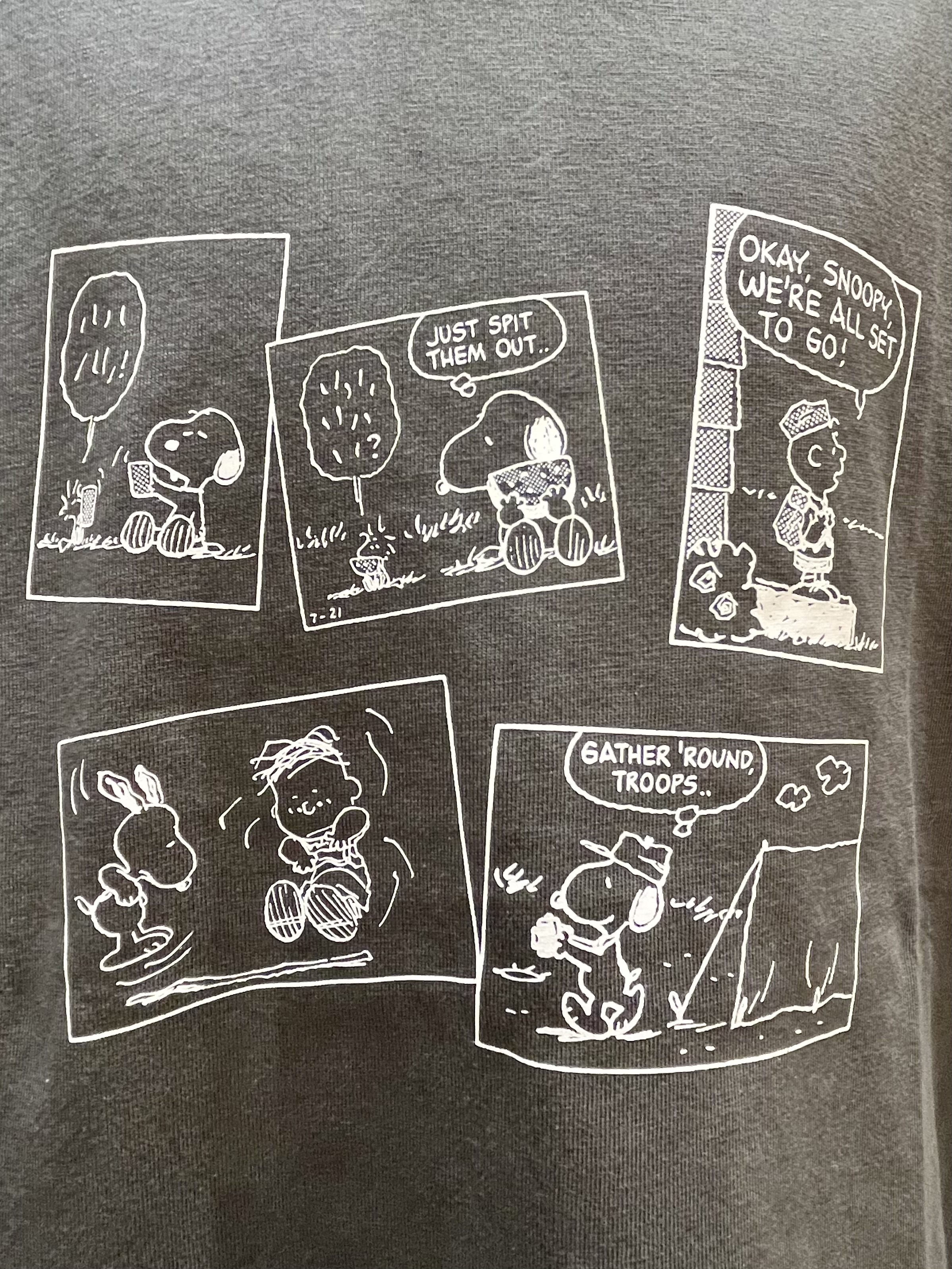 mintさんの「SHOO･LA･RUE｜【PEANUTS／ひんやり／親子リンク】プリントTシャツ」を使ったコーディネート