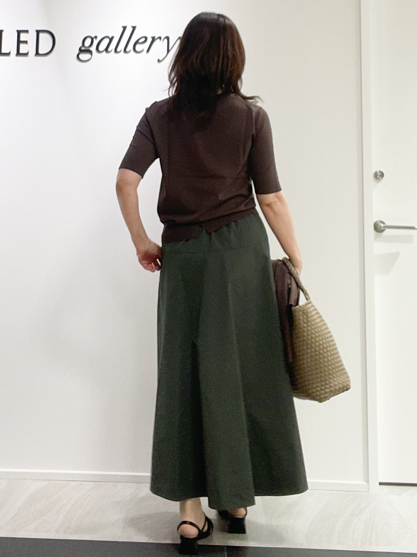 めいさんの「UNTITLED｜【アンサンブル可/きれいめ/通勤】コンパクト5分袖ニット」を使ったコーディネート