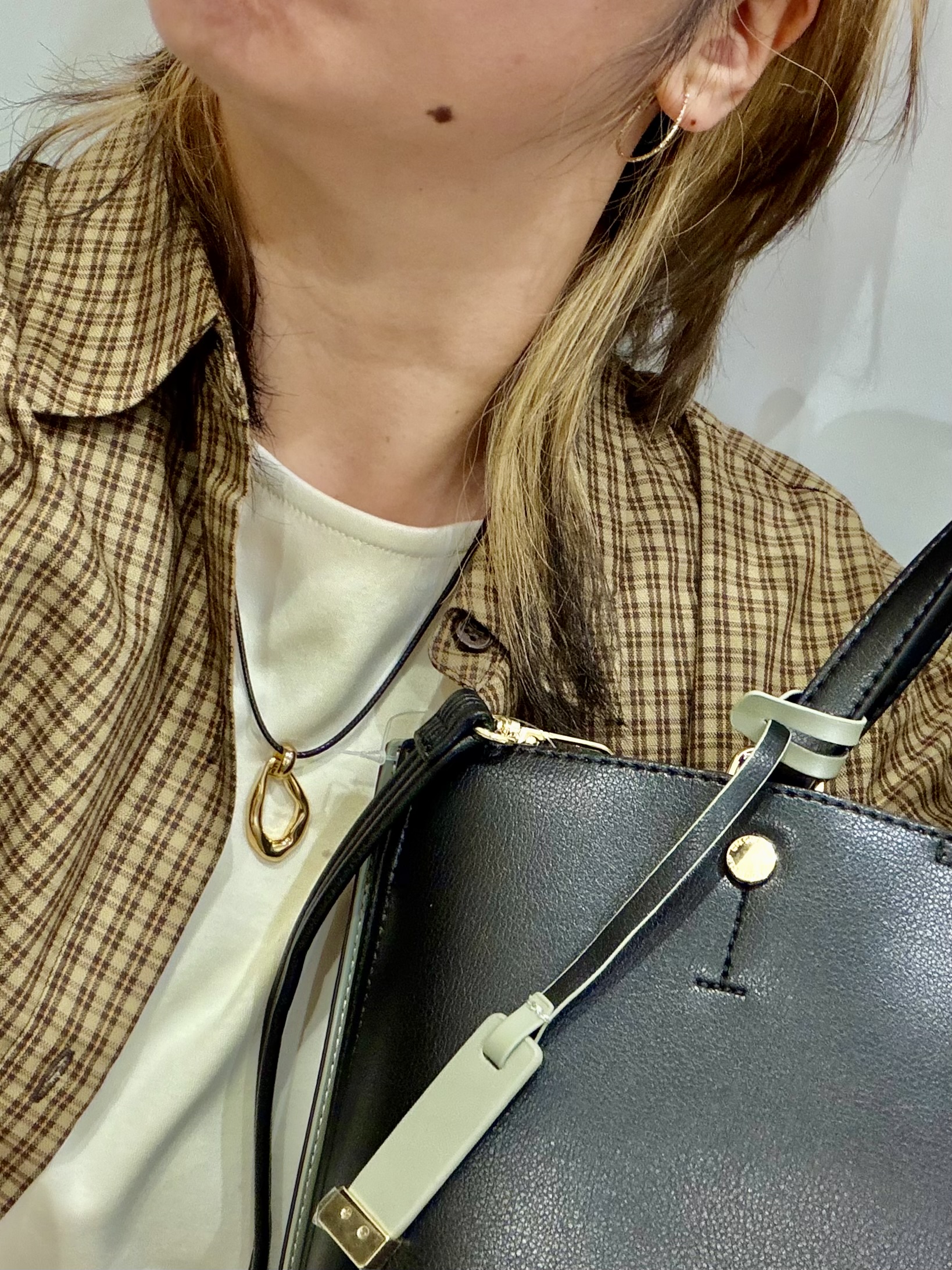 かんなさんの「OPAQUE.CLIP｜チェック柄シャツ【洗濯機OK】」を使ったコーディネート