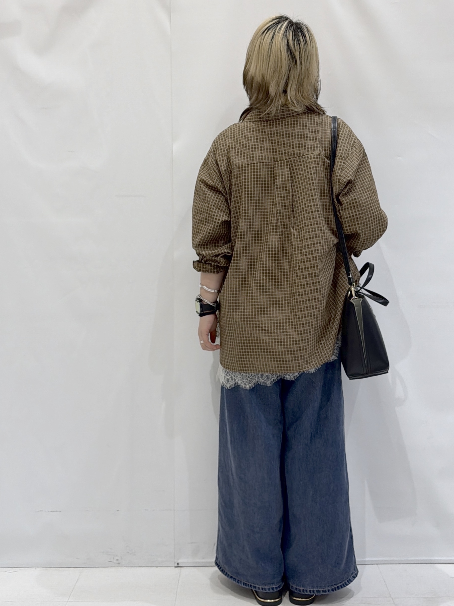 かんなさんの「OPAQUE.CLIP｜チェック柄シャツ【洗濯機OK】」を使ったコーディネート