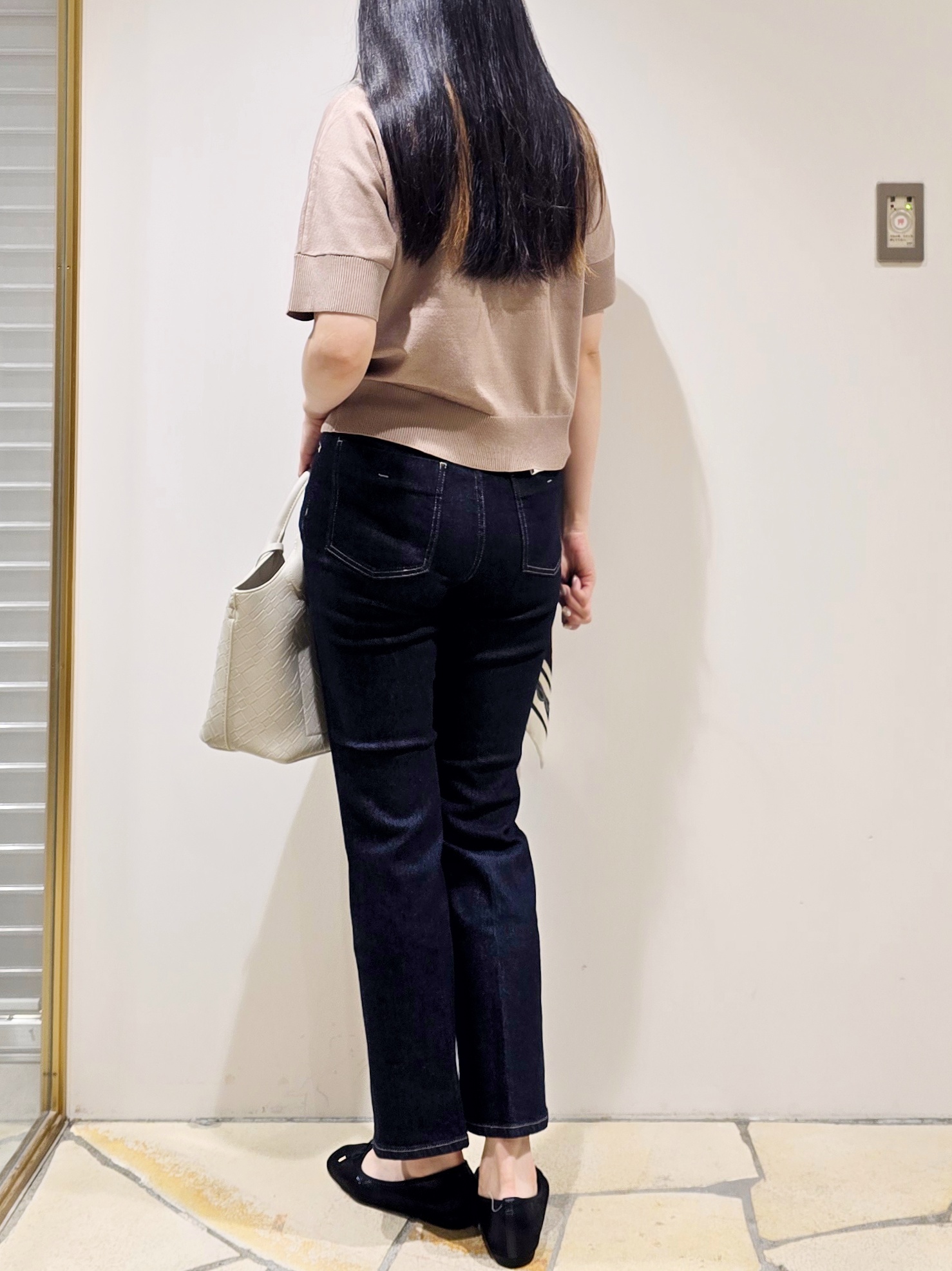 mochiさんの「index｜2WAY衿ドッキングニット《洗濯機OK》」を使ったコーディネート
