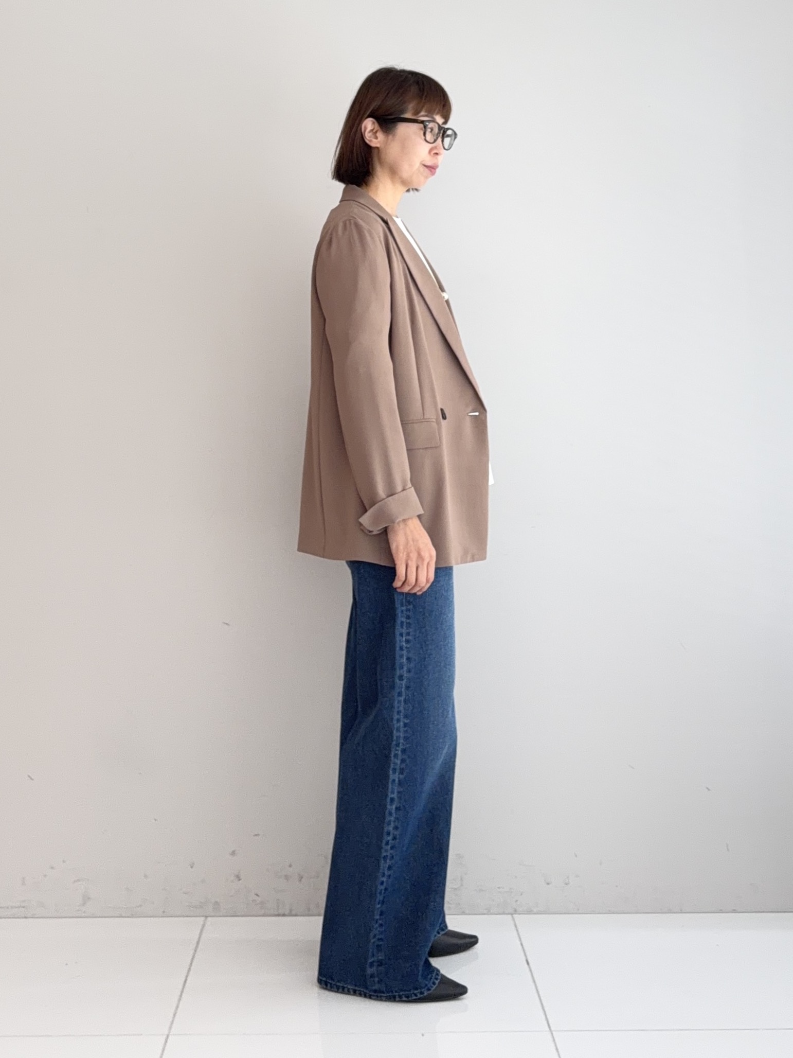 murayamaさんの「INDIVI｜【撥水／UVケア】ねじり袖サッカートップス」を使ったコーディネート