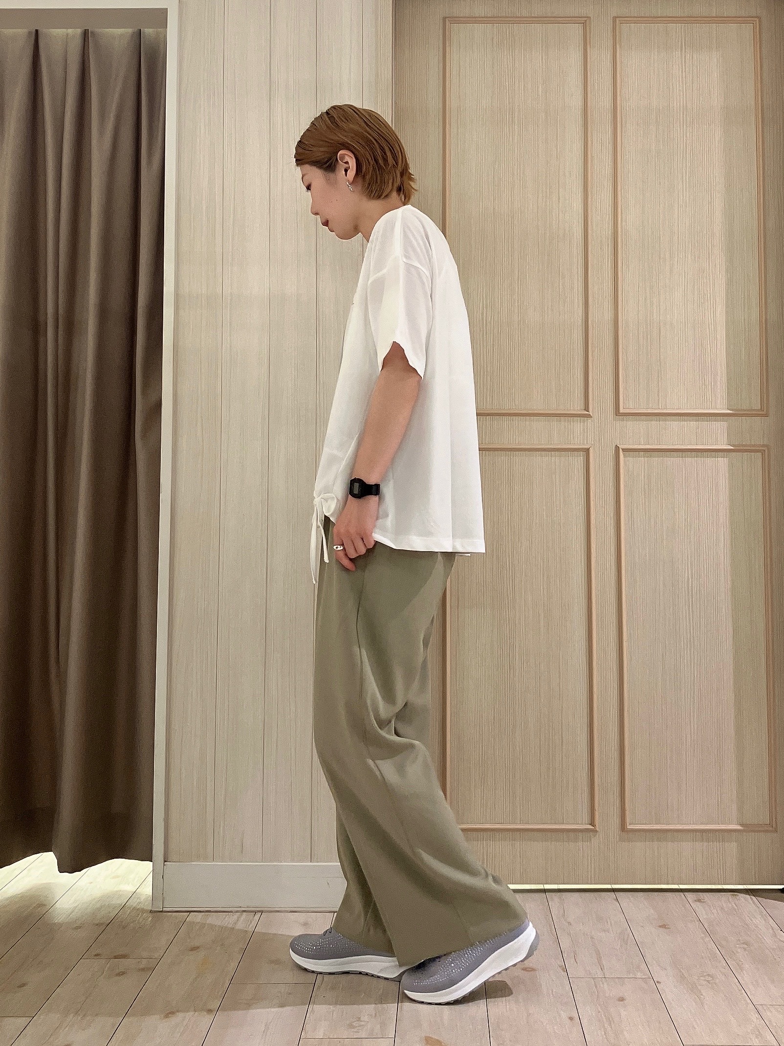 Turnerさんの「SHOO･LA･RUE｜【セットアップ可/洗濯機可】軽やかに羽織れる スポンディッシュ ニットカーディガン」を使ったコーディネート