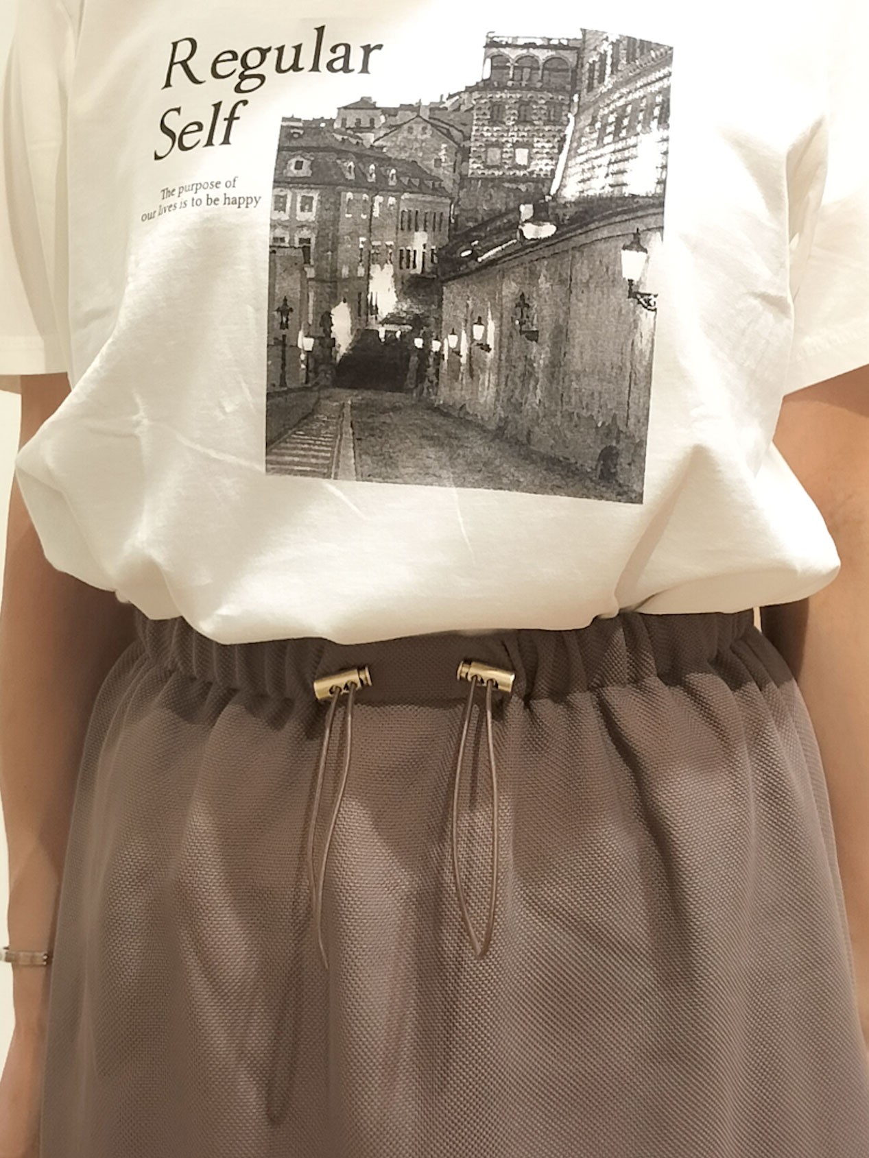 YUKIさんの「SHOO･LA･RUE｜【S-LL/5分袖/洗濯機可】程よい透け感 ポケット付きシャツ」を使ったコーディネート