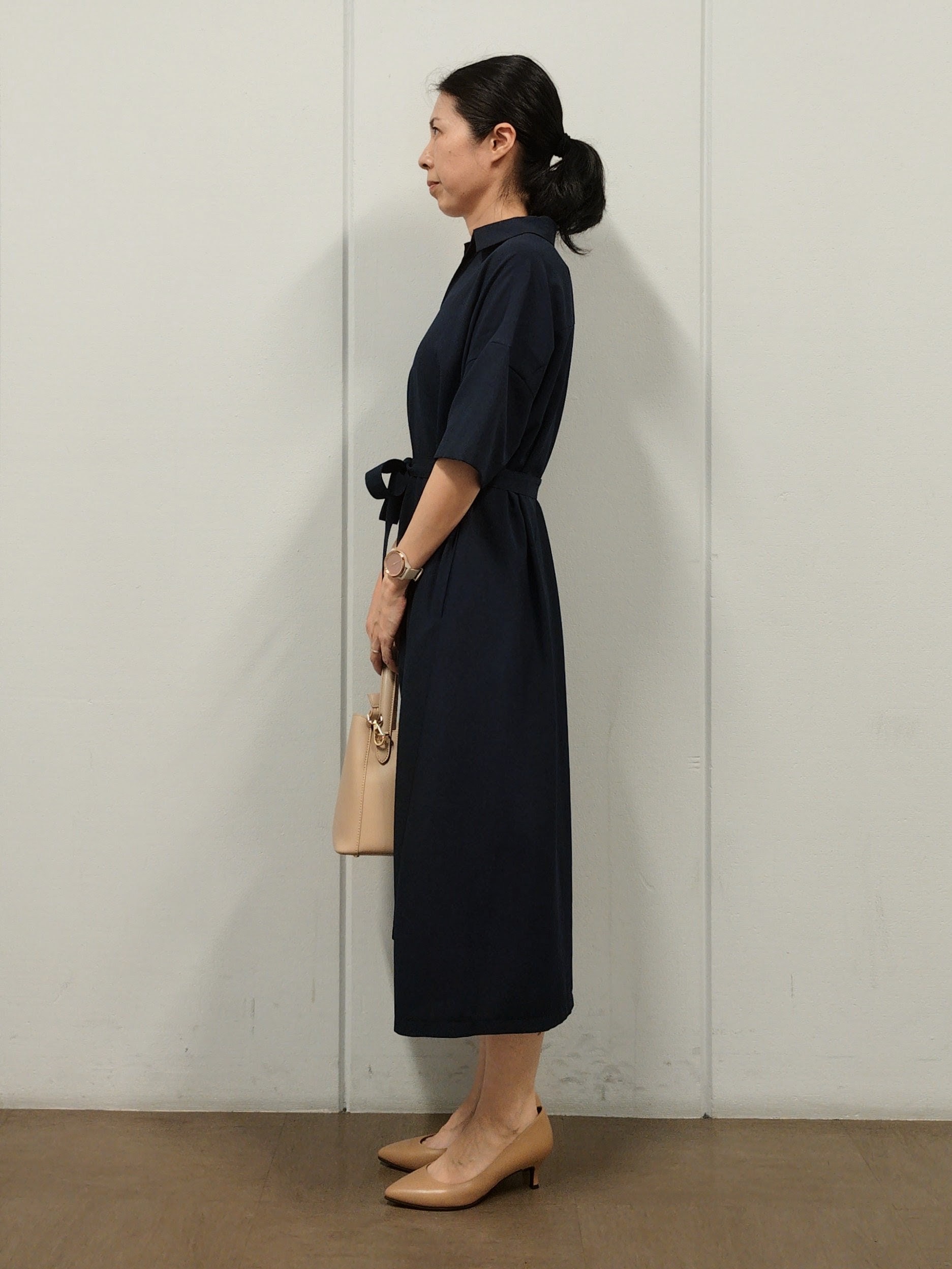OHNUMAさんの「UNTITLED｜【初秋も活躍/UVカット/接触冷感】エアリークールワンピース」を使ったコーディネート