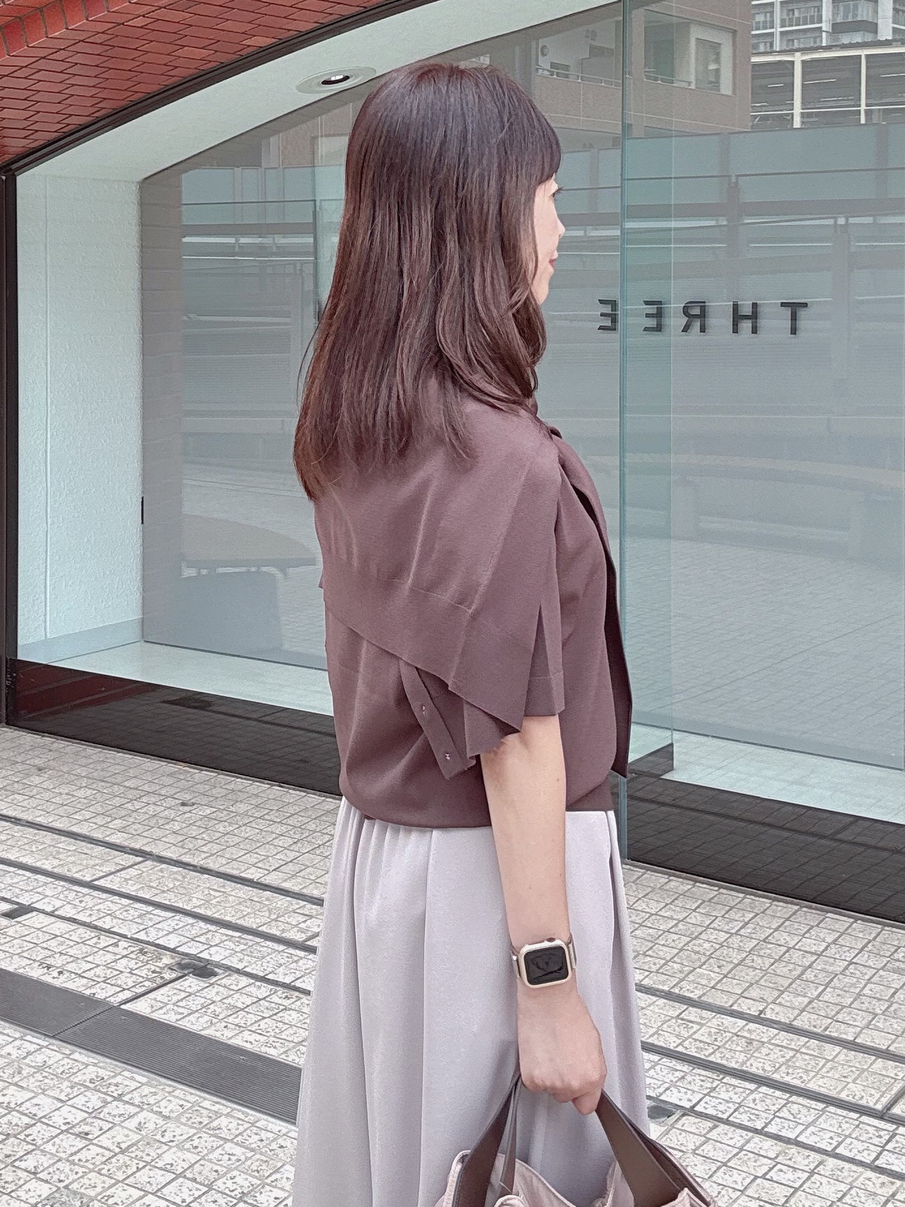 makiさんの「UNTITLED｜【アンサンブル可能/秋羽織り】コンパクトニットカーディガン」を使ったコーディネート