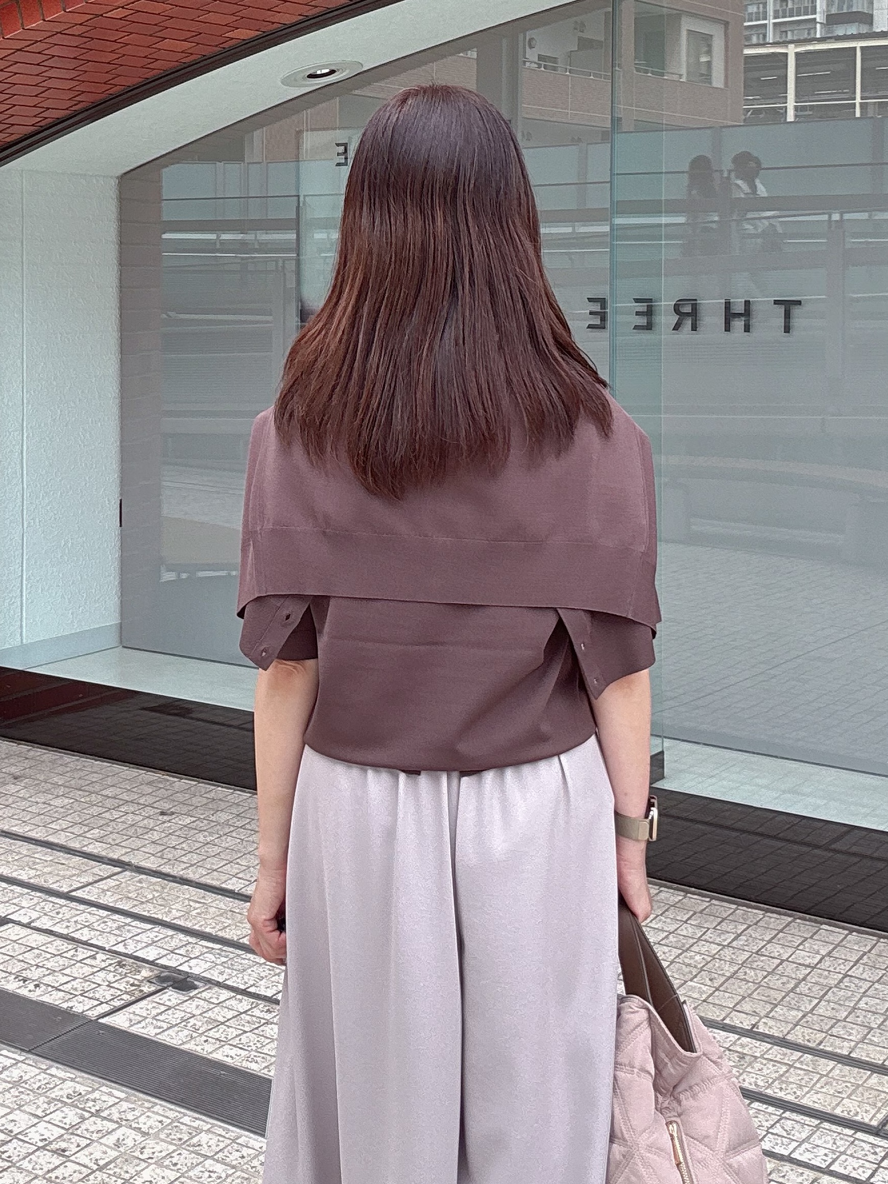 makiさんの「UNTITLED｜【アンサンブル可能/秋羽織り】コンパクトニットカーディガン」を使ったコーディネート
