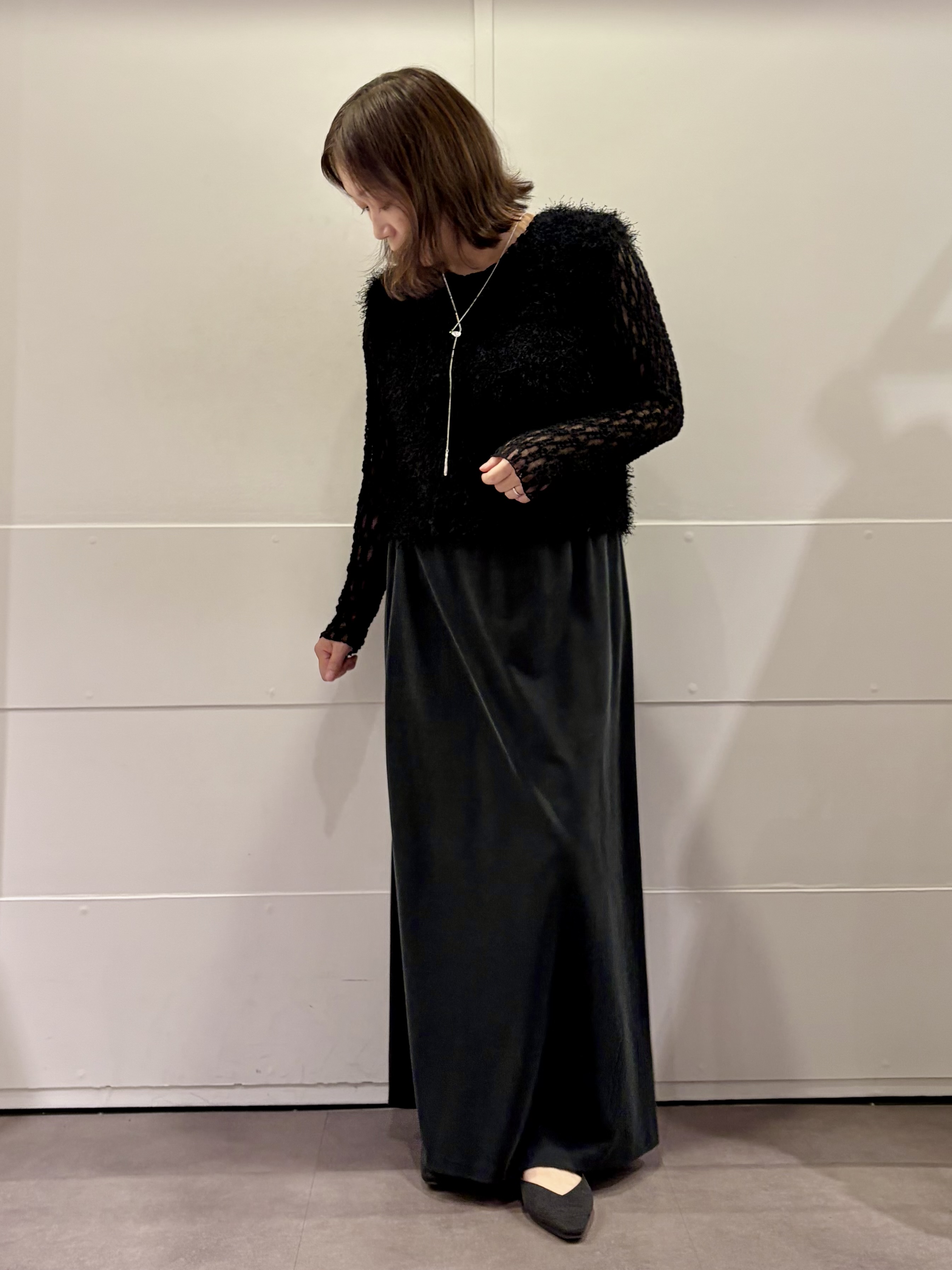 TOKOさんの「UNTITLED｜【羽織りのインナーに】レースプルオーバー」を使ったコーディネート