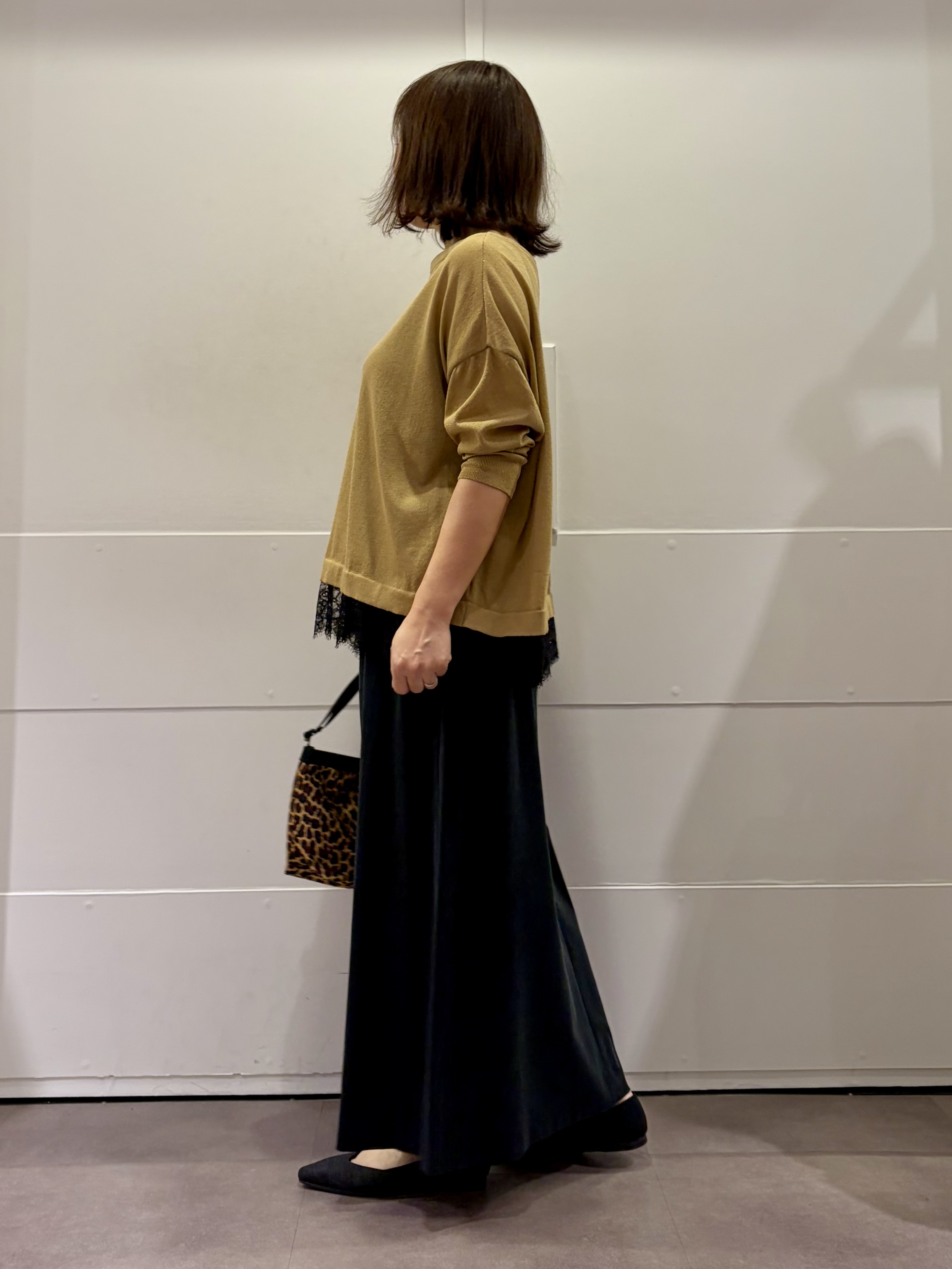 TOKOさんの「UNTITLED｜【一枚で着映え】レースドッキングニットプルオーバー」を使ったコーディネート