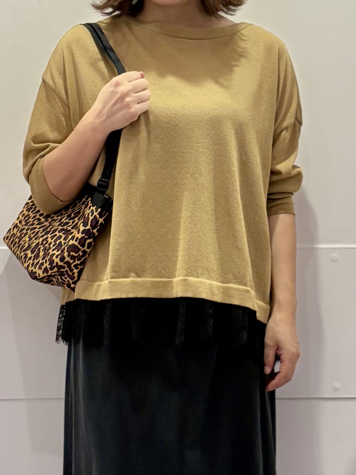 TOKOさんの「UNTITLED｜【一枚で着映え】レースドッキングニットプルオーバー」を使ったコーディネート