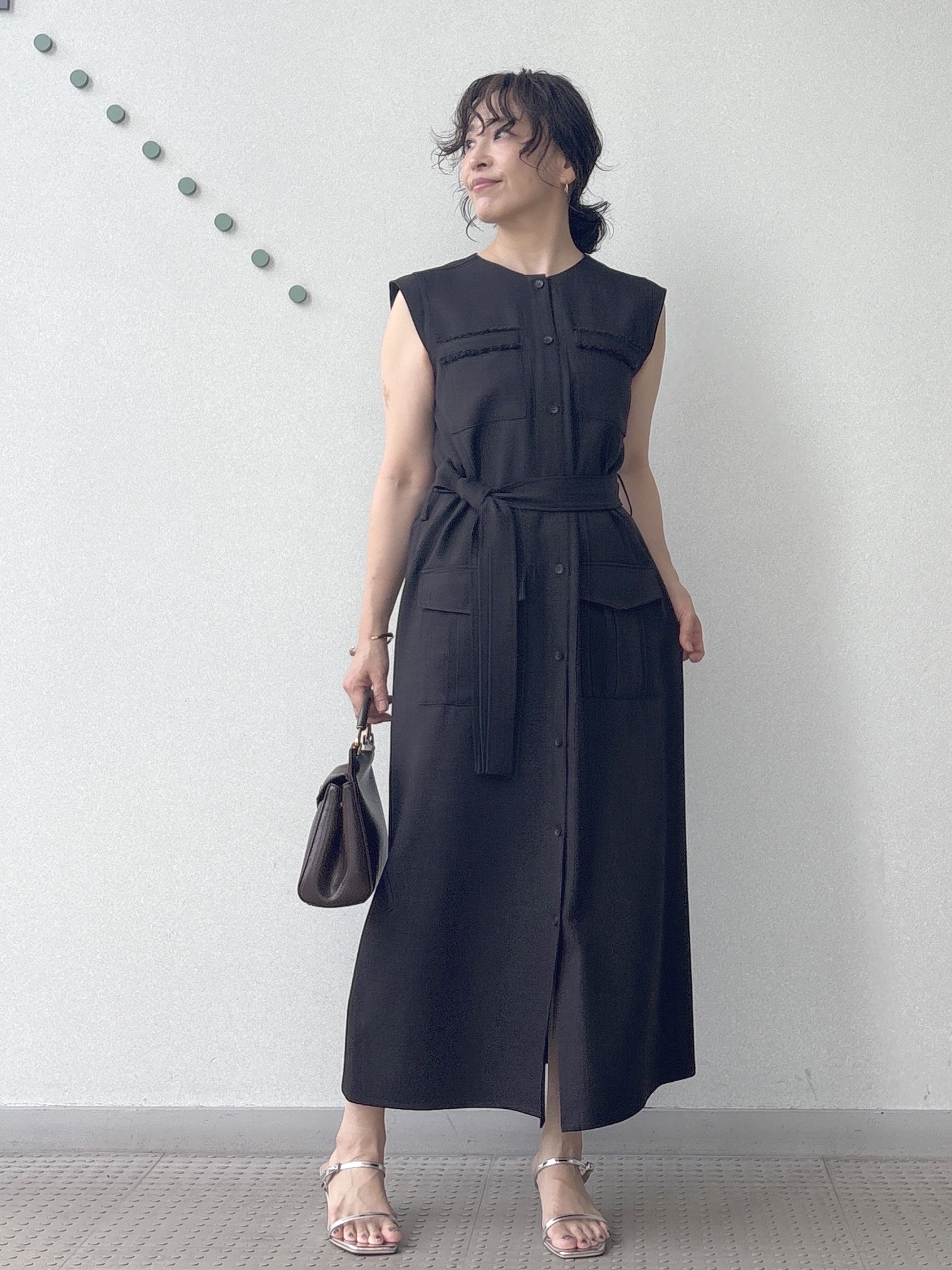 kawamuraさんの「DRESSTERIOR｜【ウォッシャブル】ツイードライクワンピース」を使ったコーディネート