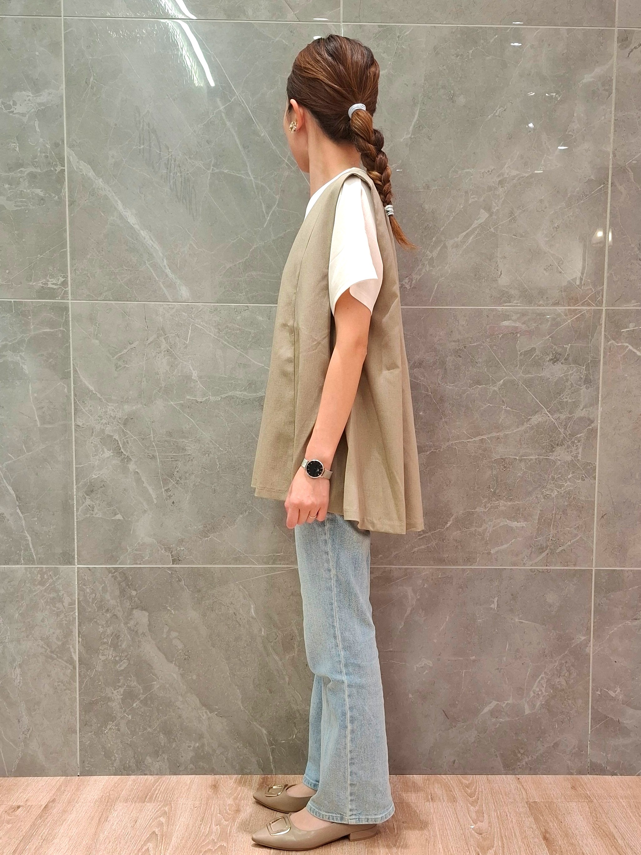 ryonさんの「OPAQUE.CLIP｜フォトプリントTシャツ【洗濯機OK】」を使ったコーディネート
