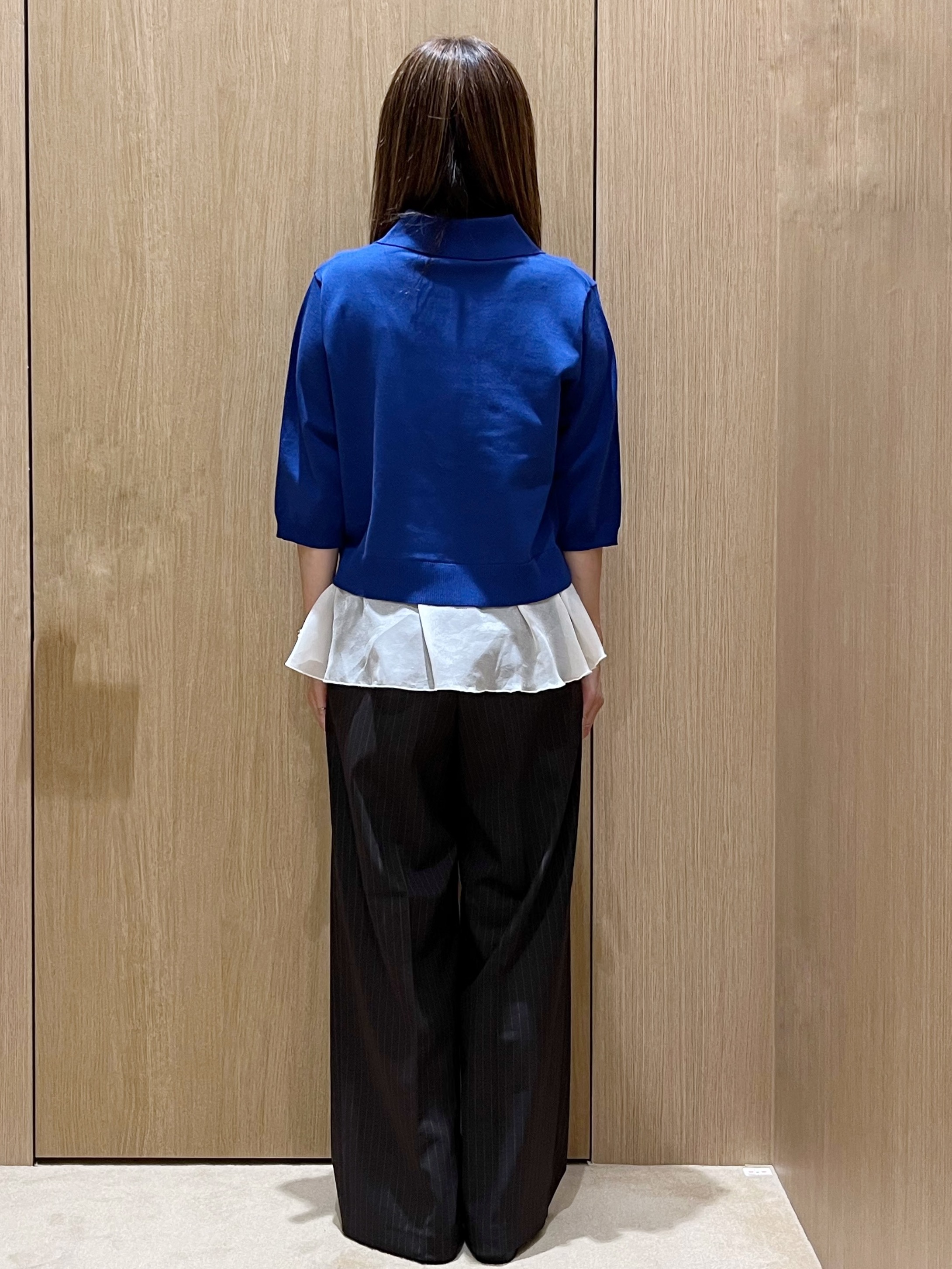 yukariさんの「OPAQUE.CLIP｜裾シアードッキングニット【洗濯機OK】」を使ったコーディネート