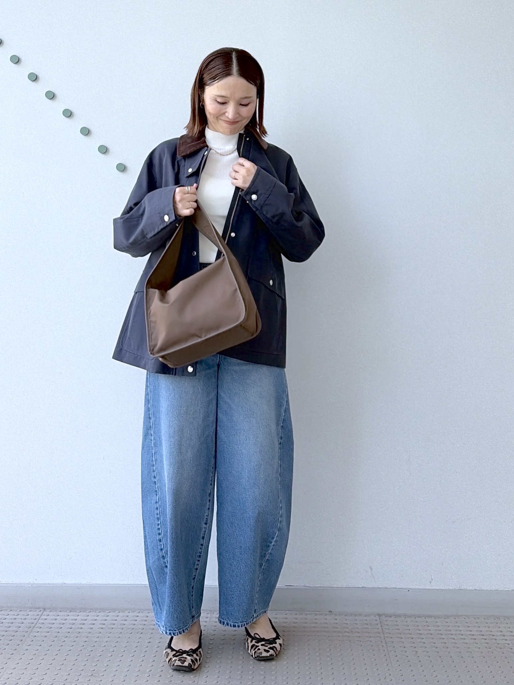 yoshikadoさんの「DRESSTERIOR｜【接触冷感】クールタッチ ハーフスリーブニット」を使ったコーディネート