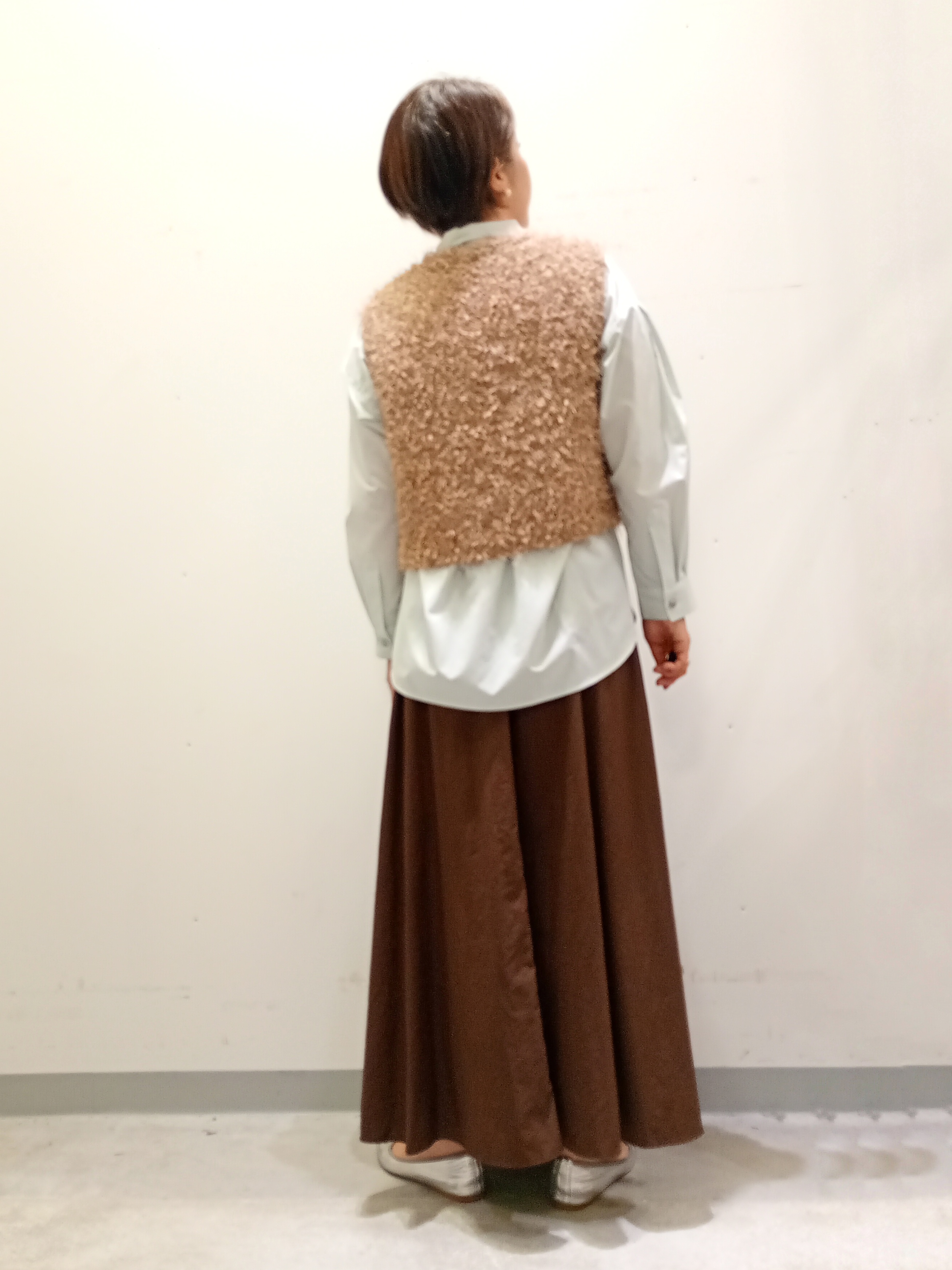 Kさんの「INDIVI｜【洗える】ファンシーヤーンVネックニットベスト」を使ったコーディネート
