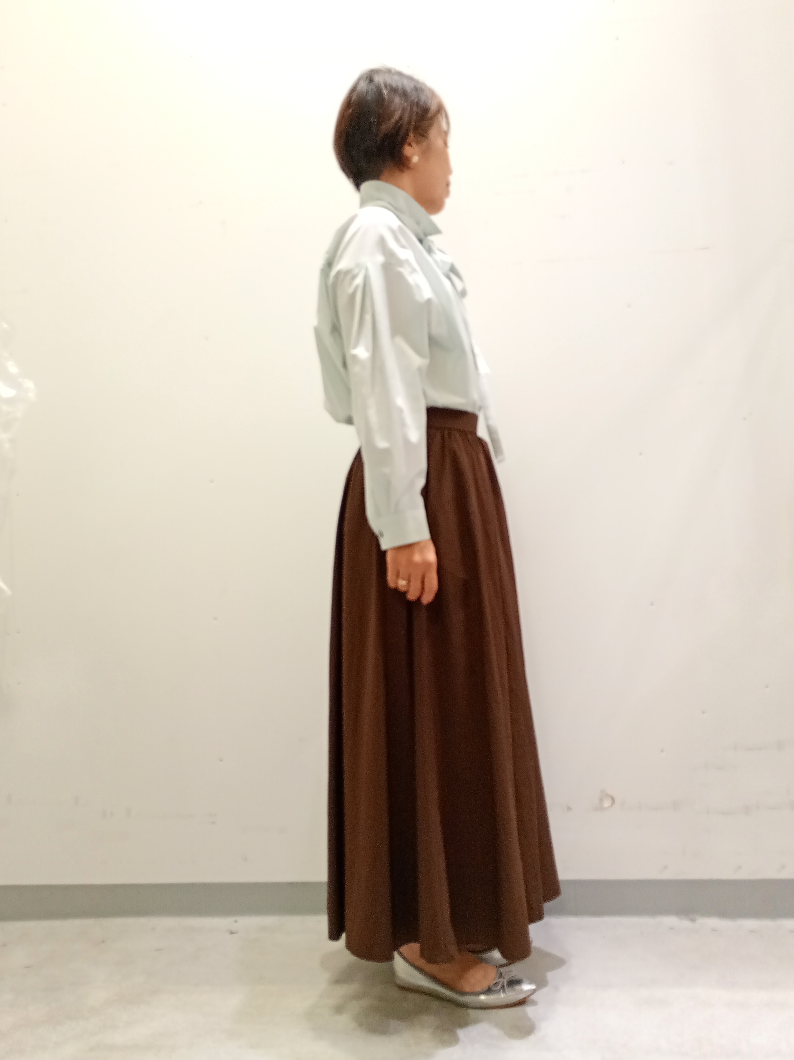Kさんの「INDIVI｜【UVケア／接触冷感／ベルト付】サッカー素材シャツ」を使ったコーディネート