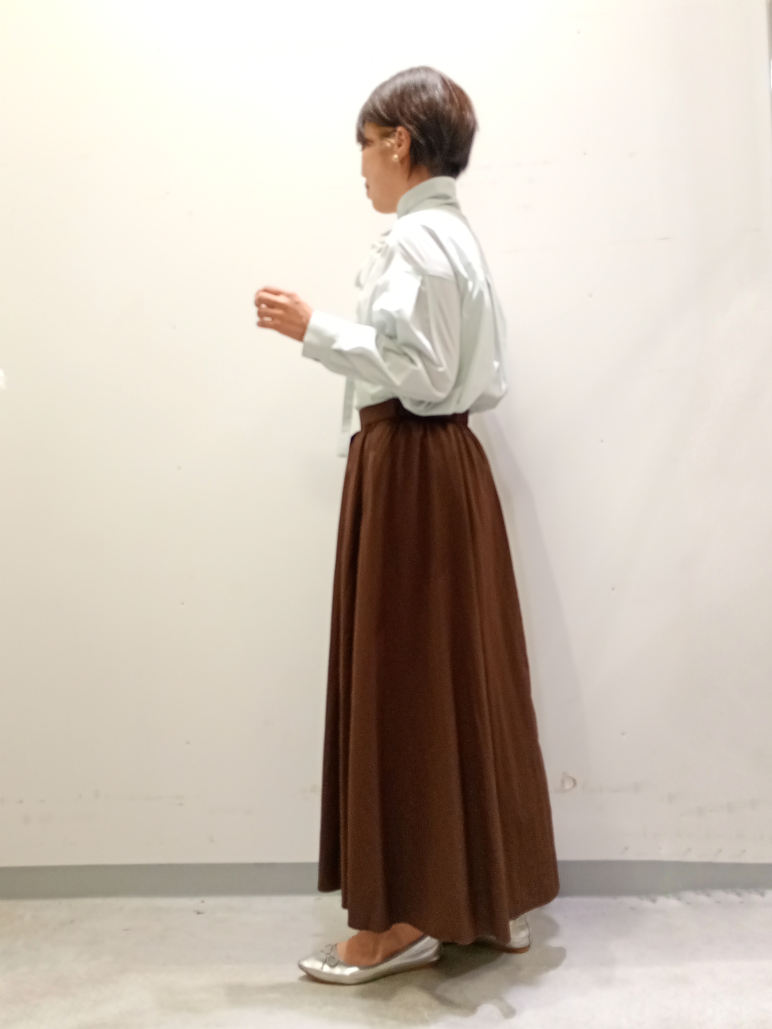 Kさんの「INDIVI｜【UVケア／接触冷感／ベルト付】サッカー素材シャツ」を使ったコーディネート