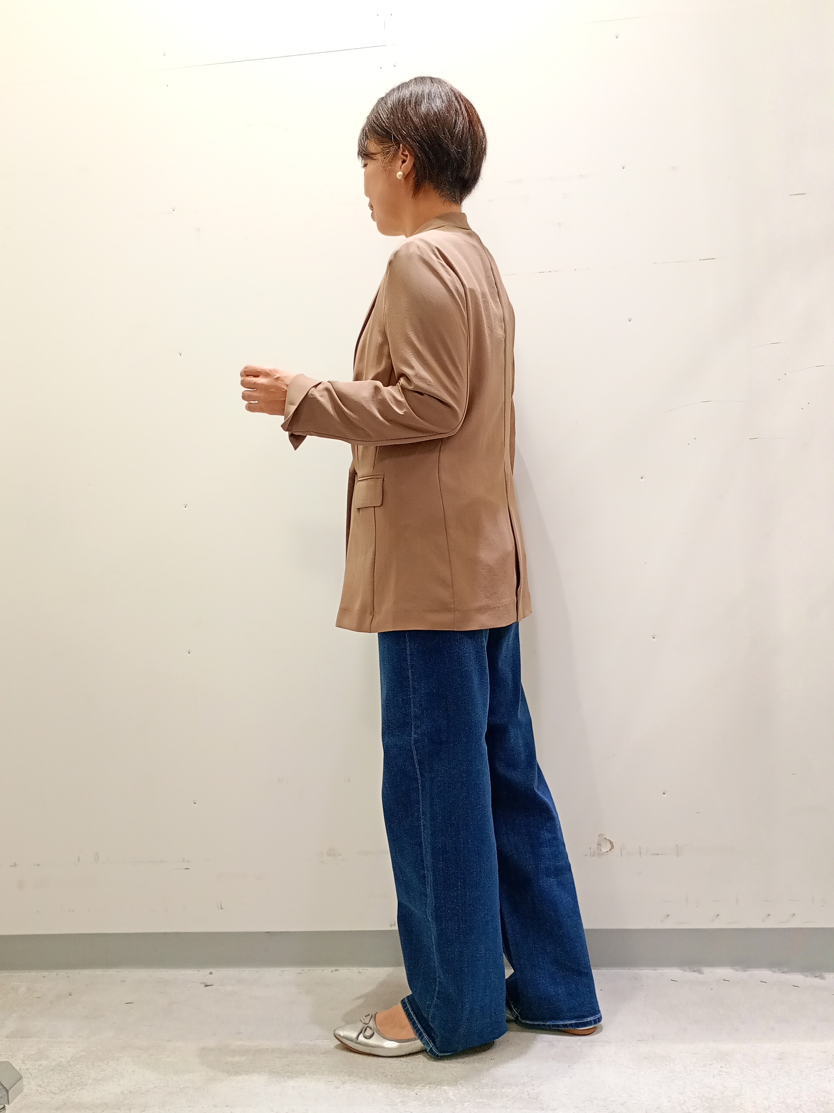 Kさんの「INDIVI｜【接触冷感/UVケア/着る日傘】ダブルジャケット」を使ったコーディネート
