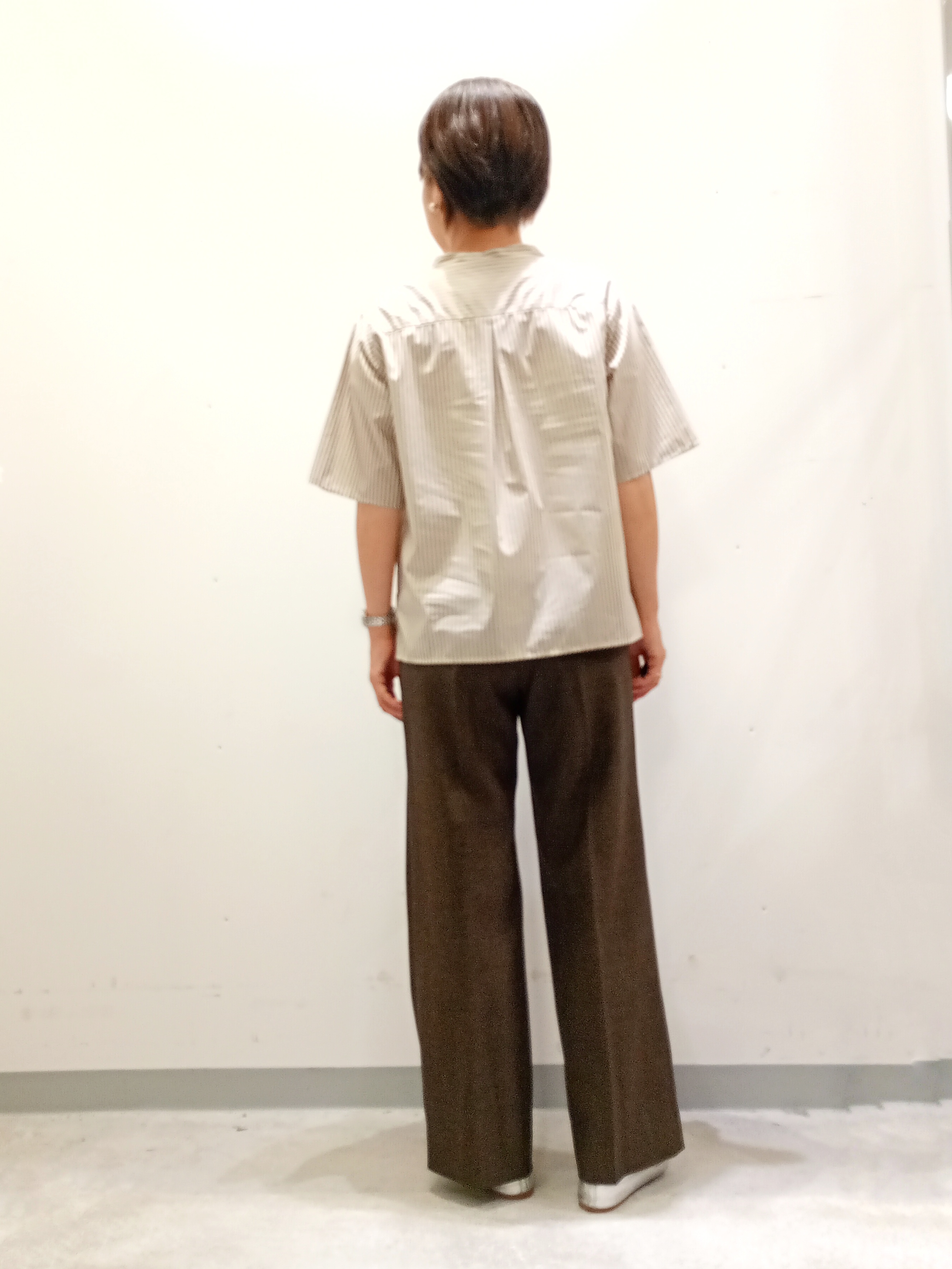 Kさんの「INDIVI｜【UVケア／接触冷感】リネン風チェックストレートパンツ」を使ったコーディネート
