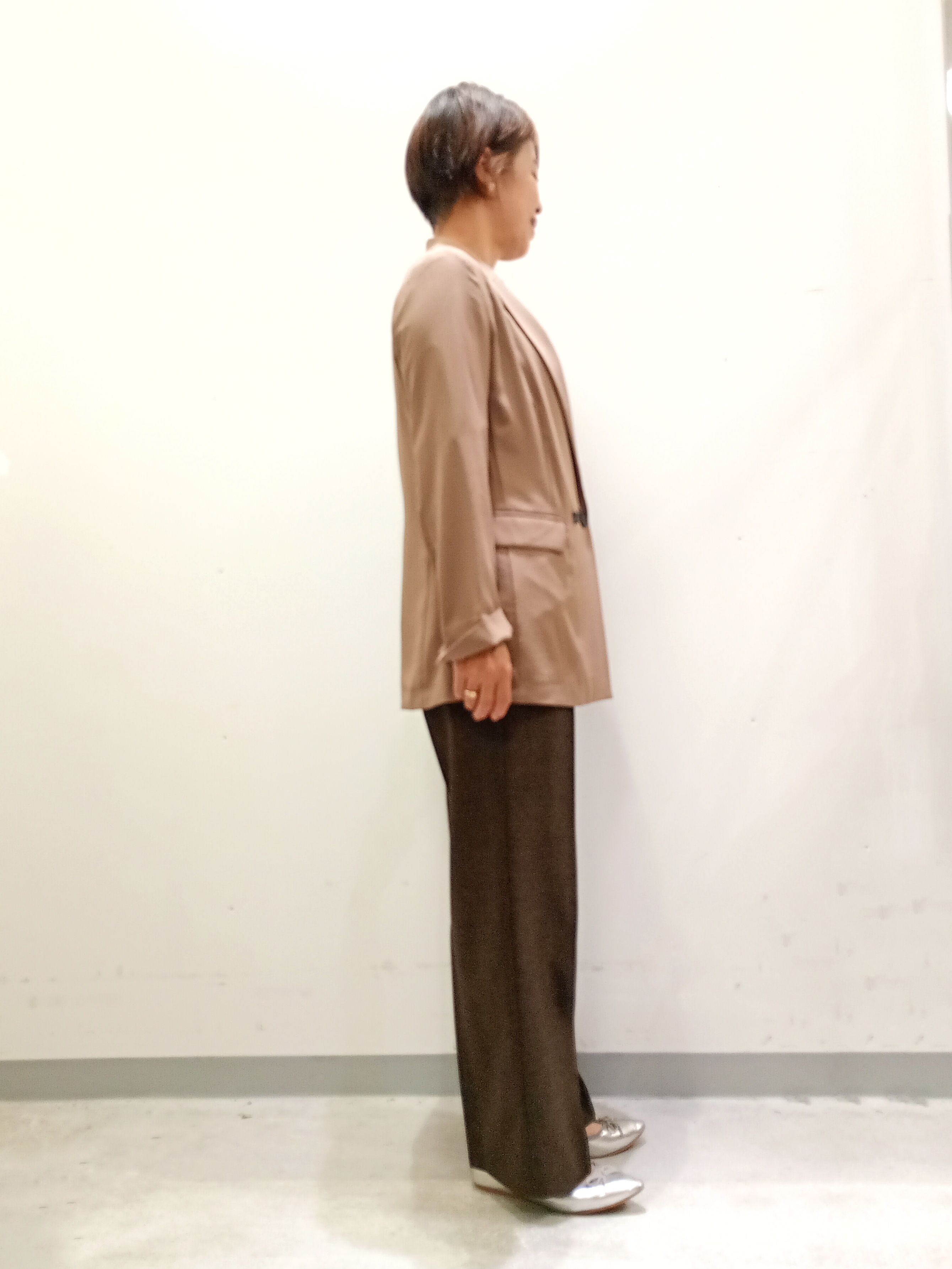 Kさんの「INDIVI｜【初秋/UVケア/着る日傘】ダブルジャケット」を使ったコーディネート