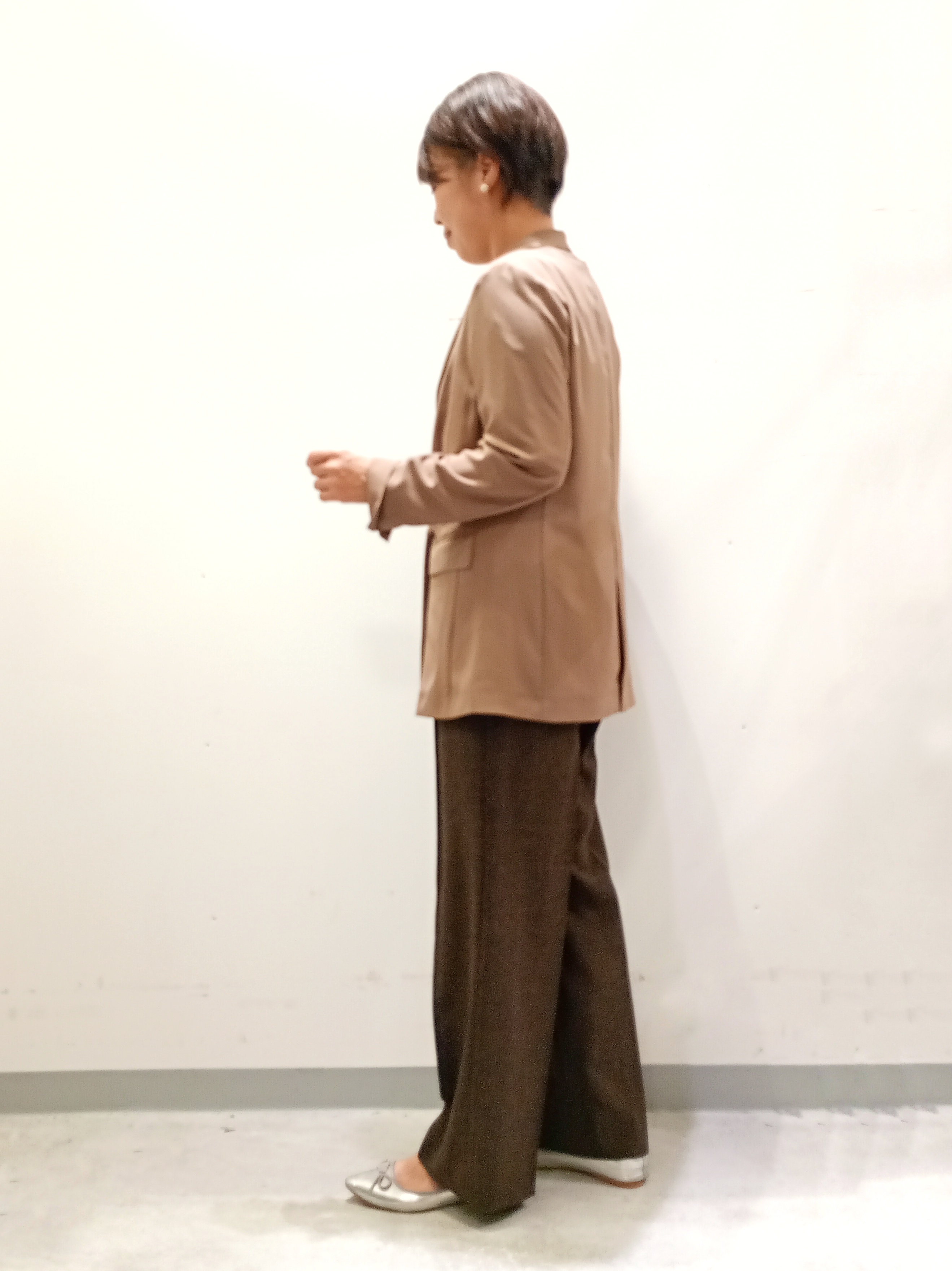 Kさんの「INDIVI｜【初秋/UVケア/着る日傘】ダブルジャケット」を使ったコーディネート