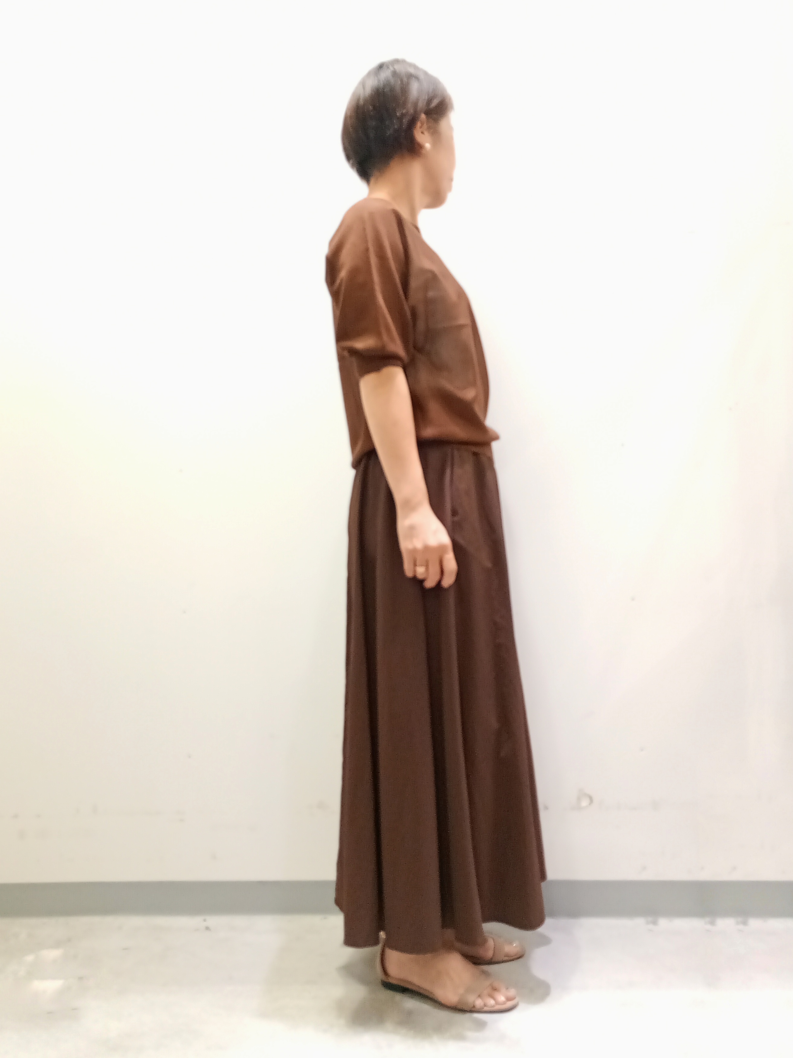 Kさんの「INDIVI｜【体型カバー／洗える】シアードルマンニット」を使ったコーディネート