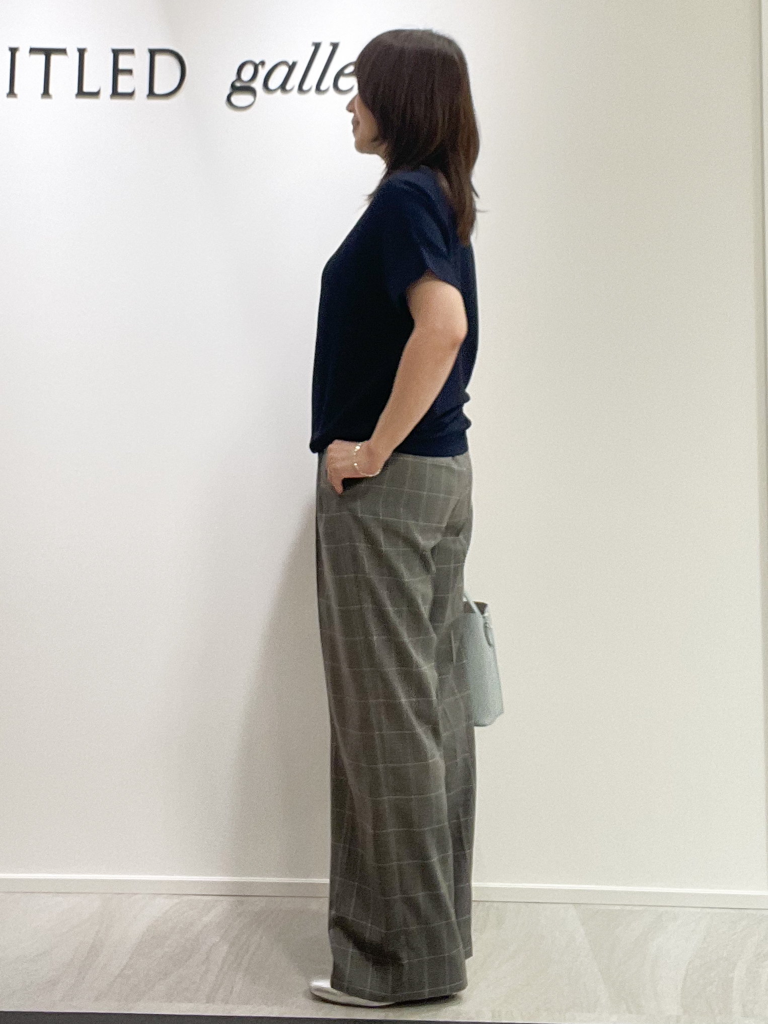 めいさんの「UNTITLED｜【11色展開/体型カバー】前後2WAYフレンチスリーブニット」を使ったコーディネート