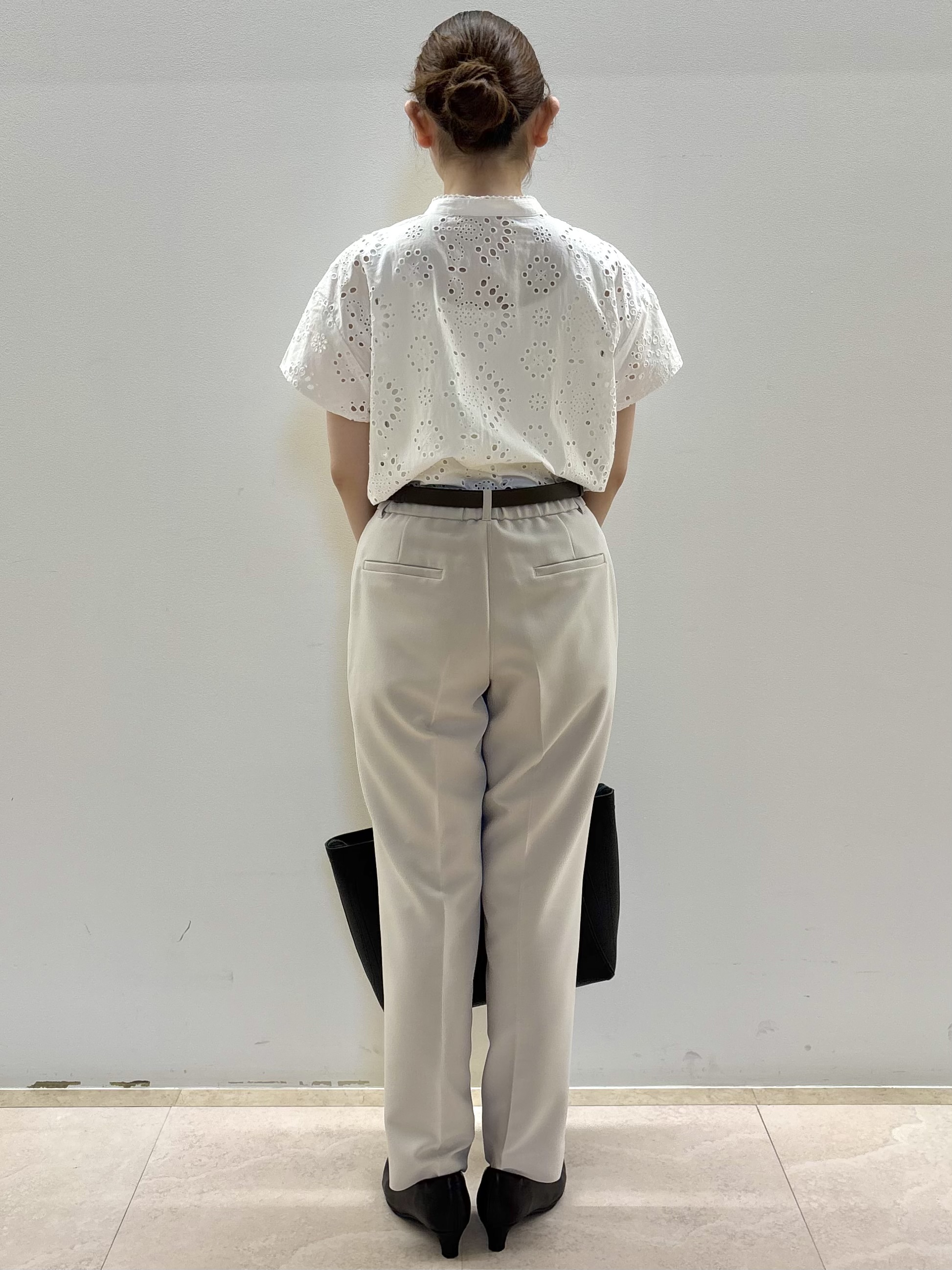 Satoさんの「Reflect｜【通勤◎】カットワーク刺繍レース シャツブラウス」を使ったコーディネート