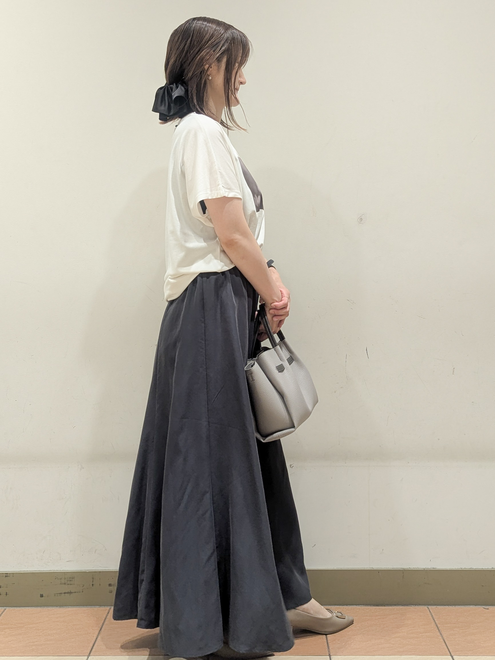 Miさんの「OPAQUE.CLIP｜フォトプリントTシャツ【洗濯機OK】」を使ったコーディネート