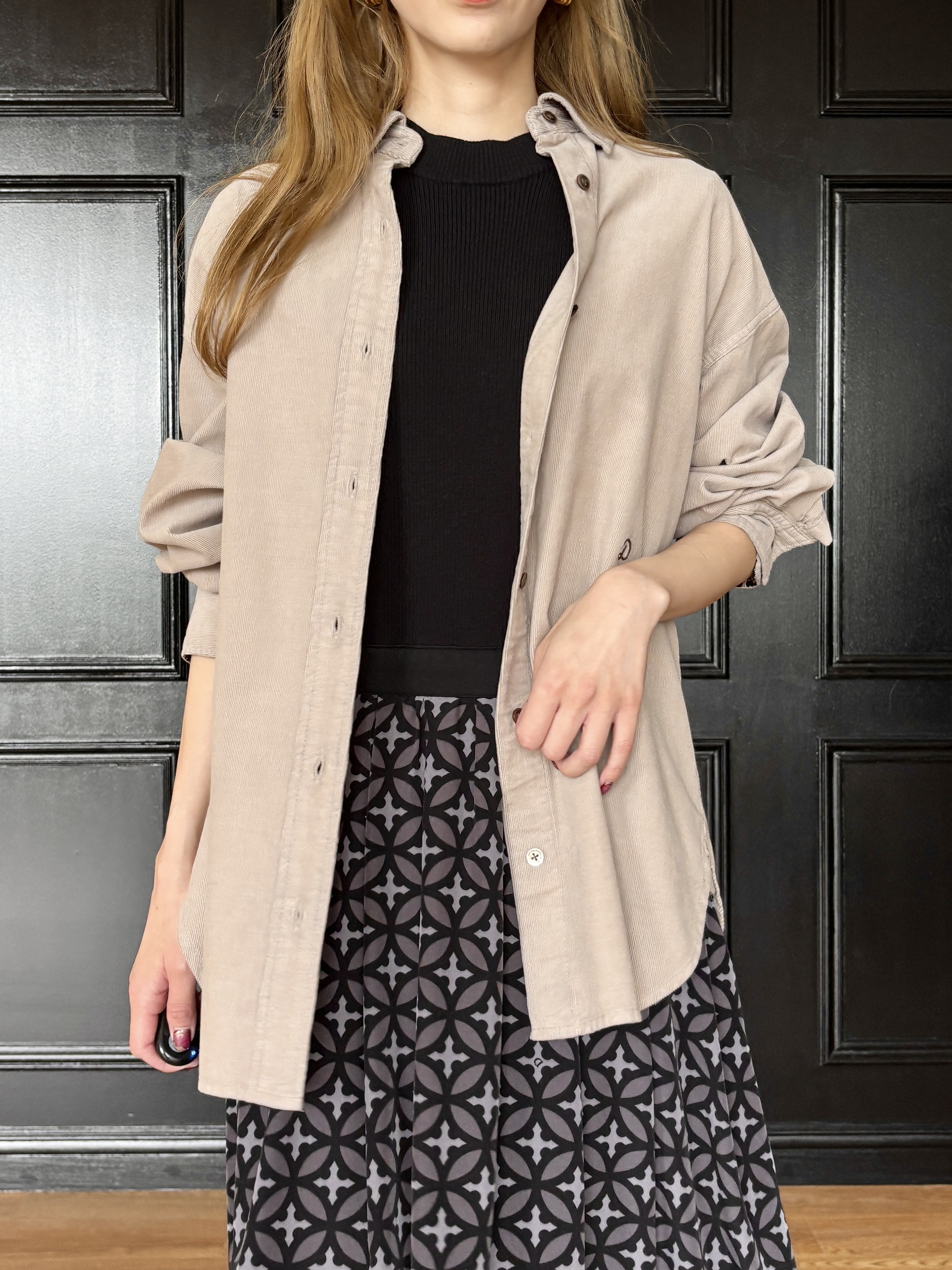 清水夏姫さんの「DRESSTERIOR｜【STORY11月号掲載】アーチフィットレザーパンプス」を使ったコーディネート