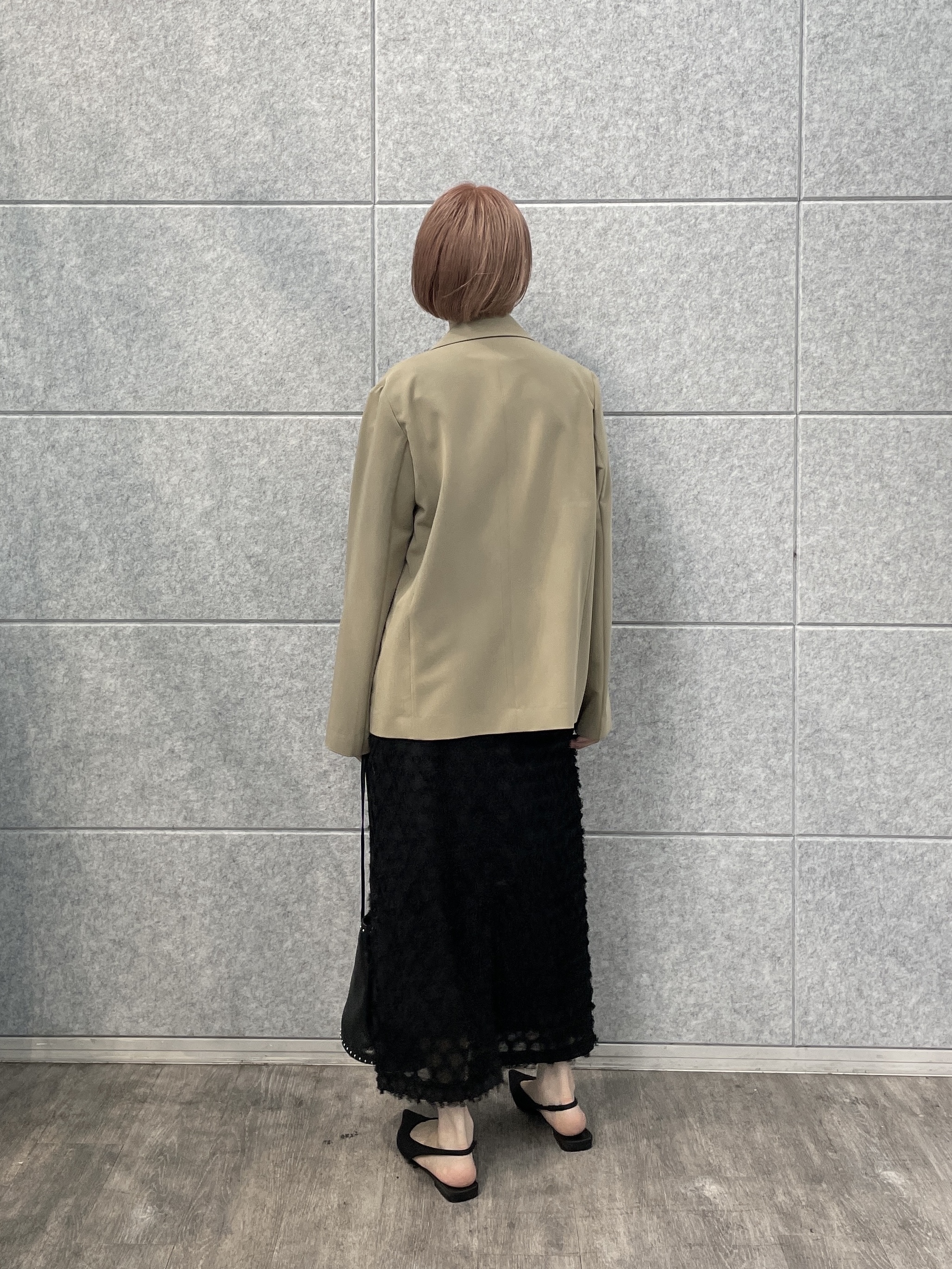 mikuさんの「INDIVI｜Comfy Set Up｜ダブルブレストイージージャケット【LIVE紹介／上枝みどりさん着用／セット」を使ったコーディネート