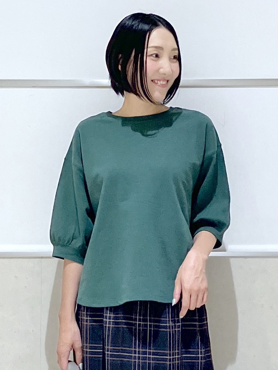 eriko さんの「Dessin｜バックヘンリーカットソー5分袖」を使ったコーディネート