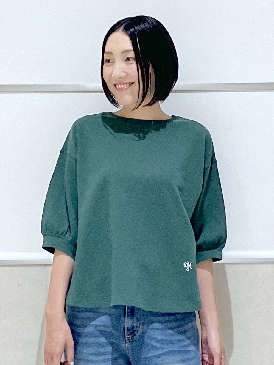 eriko さんの「Dessin｜バックヘンリーカットソー5分袖」を使ったコーディネート