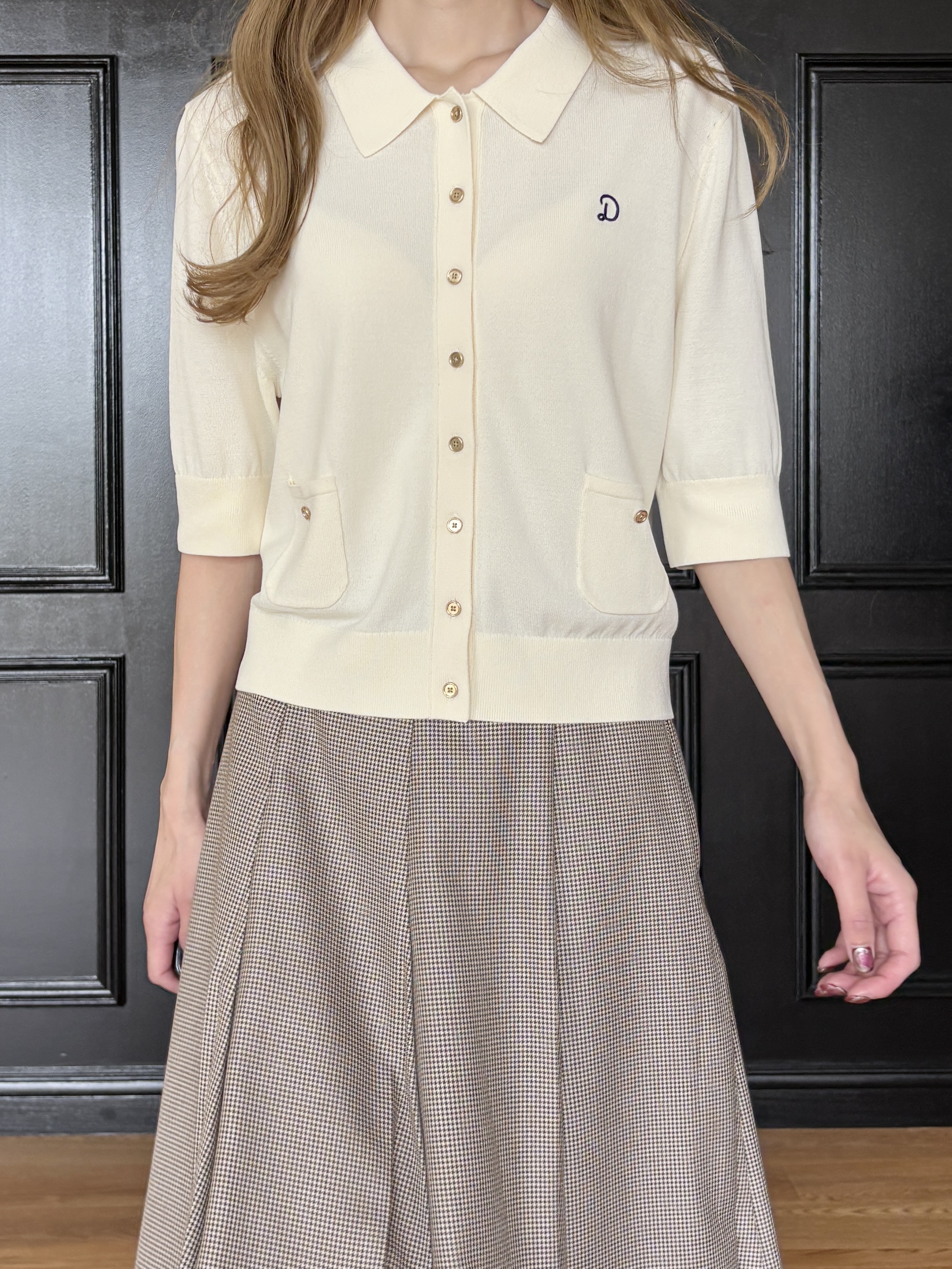 清水夏姫さんの「DRESSTERIOR｜【日本製/軽量/本革】ビットローファー」を使ったコーディネート