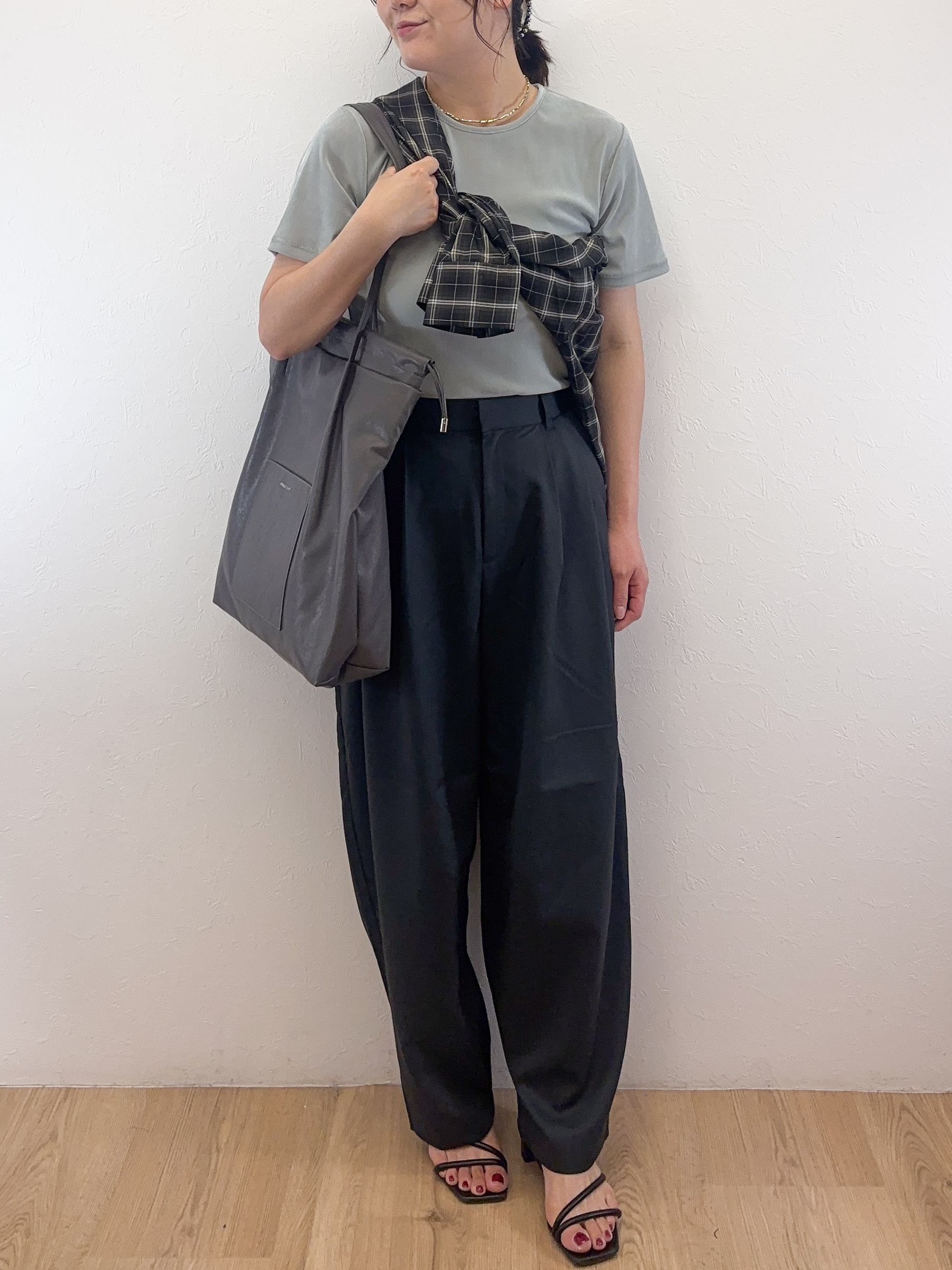 Takeさんの「OPAQUE.CLIP｜チェック柄シャツ【洗濯機OK】」を使ったコーディネート