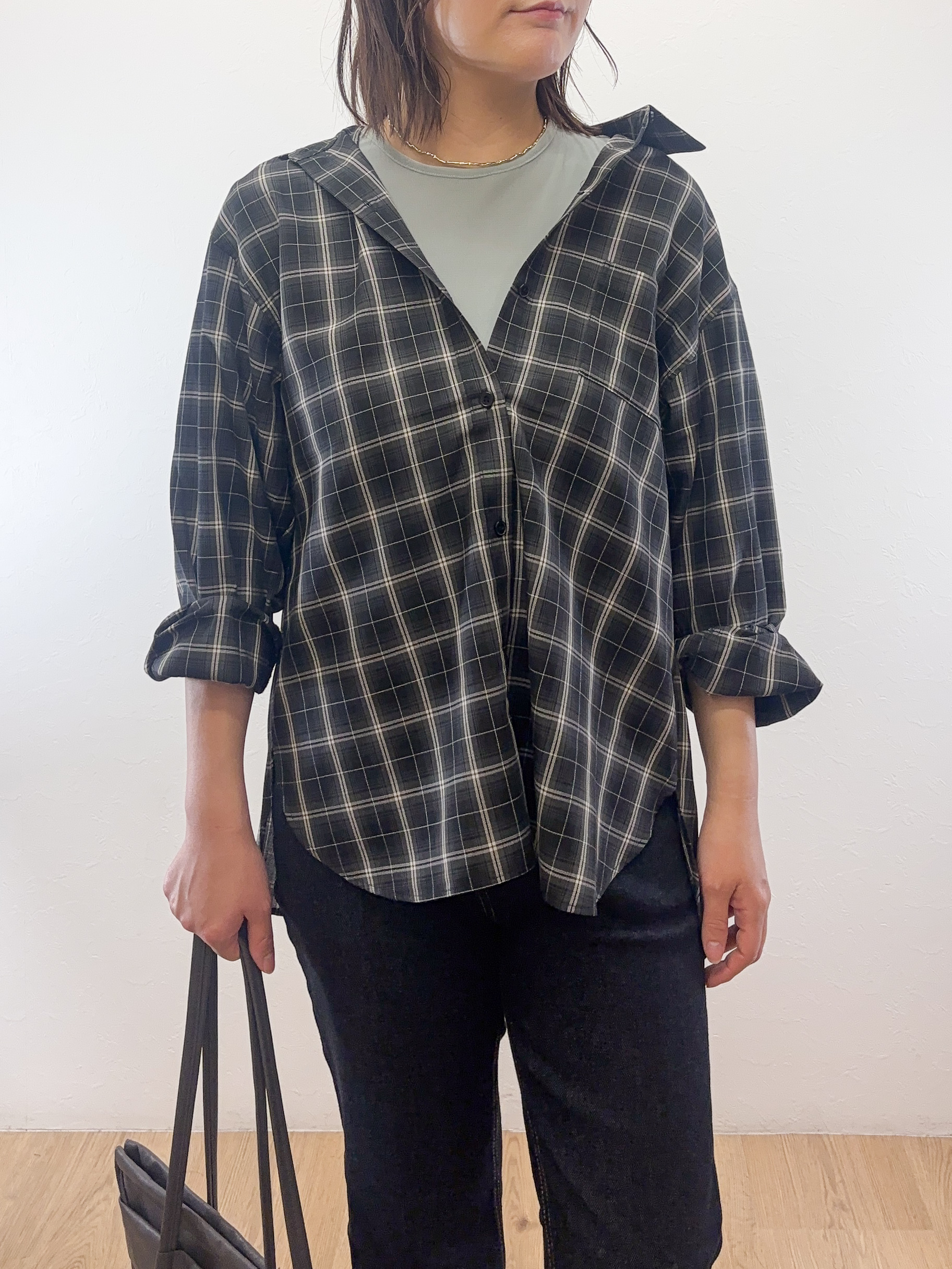 Takeさんの「OPAQUE.CLIP｜チェック柄シャツ【洗濯機OK】」を使ったコーディネート