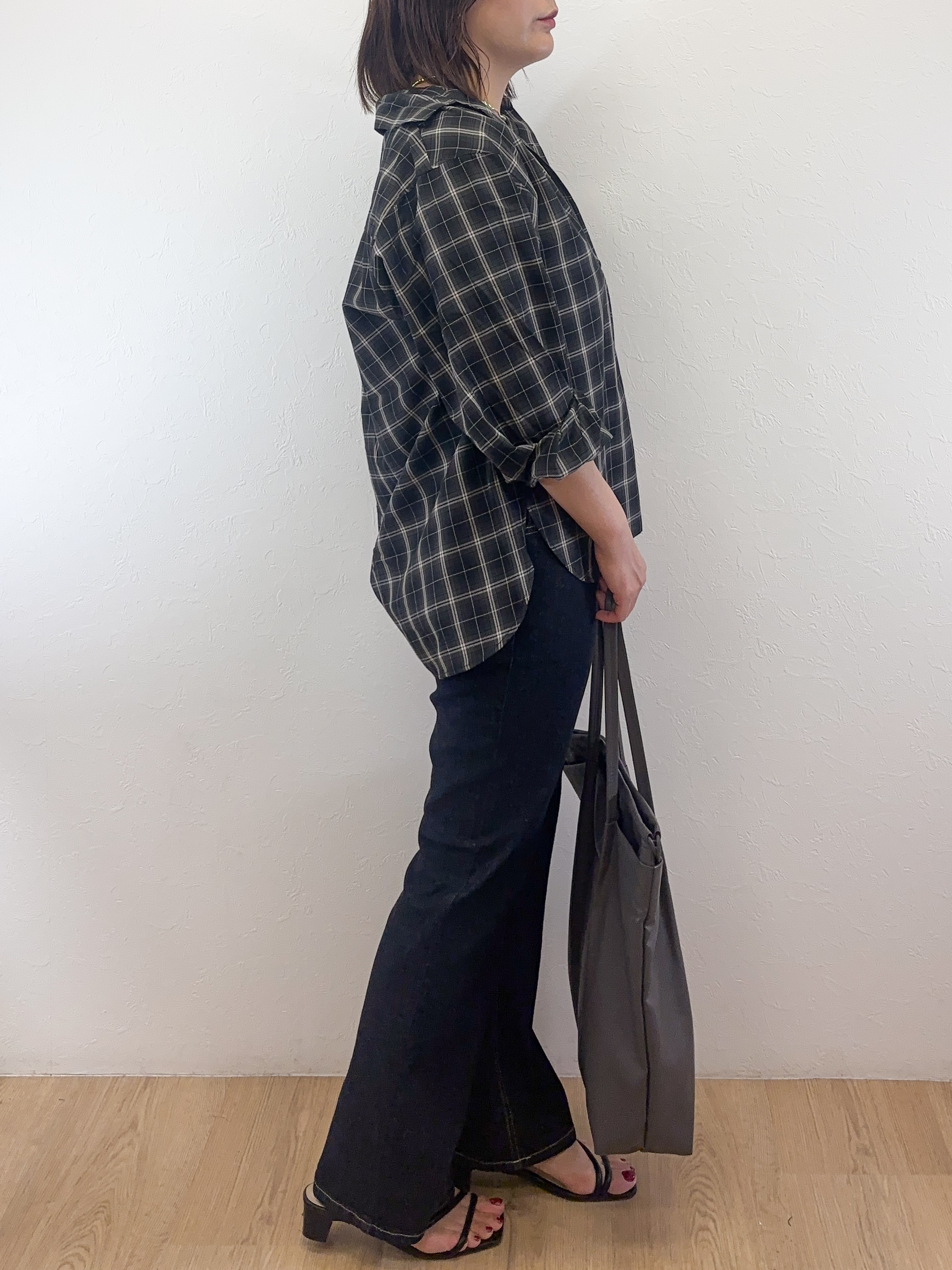 Takeさんの「OPAQUE.CLIP｜チェック柄シャツ【洗濯機OK】」を使ったコーディネート