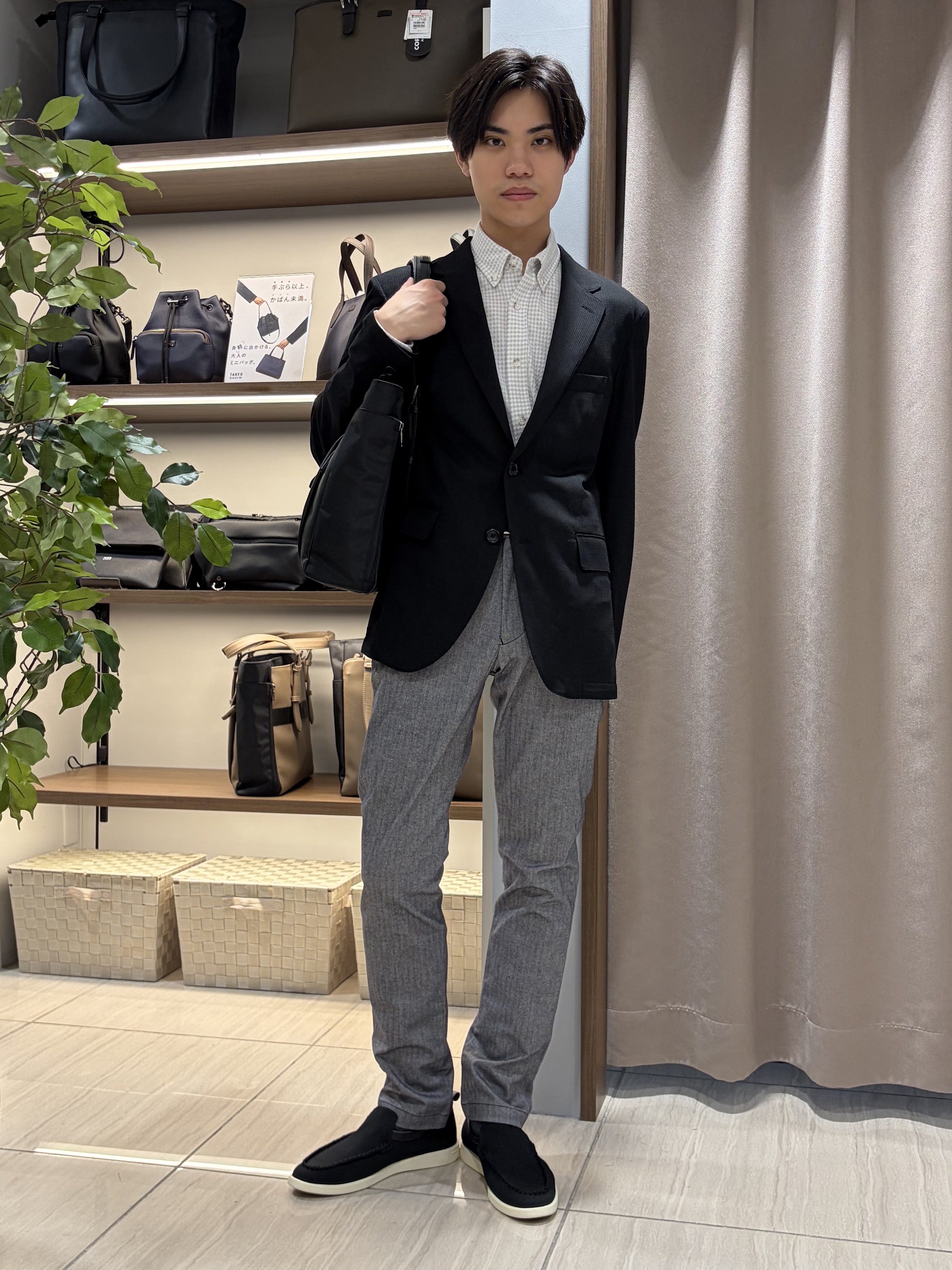 hiroさんの「TAKEO KIKUCHI｜【Begin5月号掲載/通気性】トリコットサッカー ジャケット」を使ったコーディネート