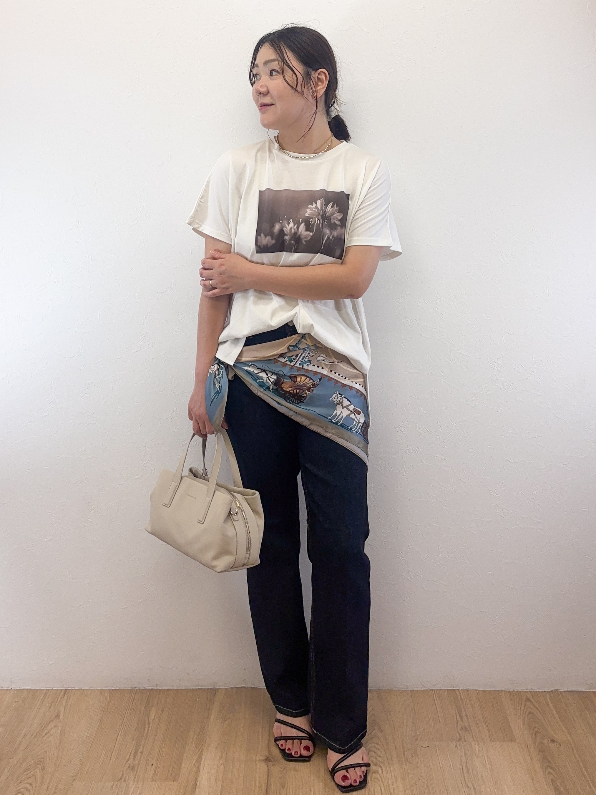 Takeさんの「OPAQUE.CLIP｜フォトプリントTシャツ【洗濯機OK】」を使ったコーディネート